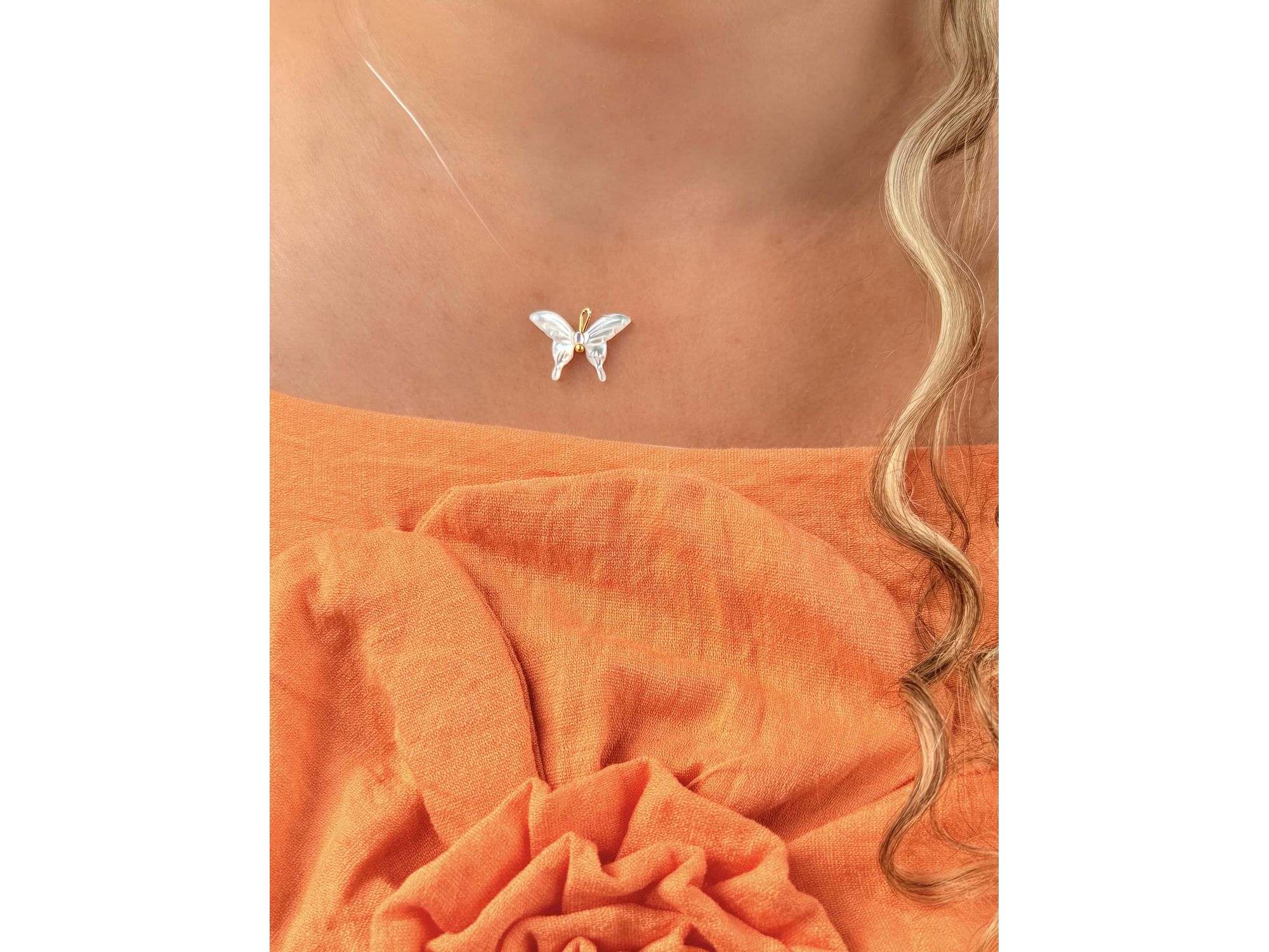 Colar Madrepérola Borboleta - Vértice Acessórios