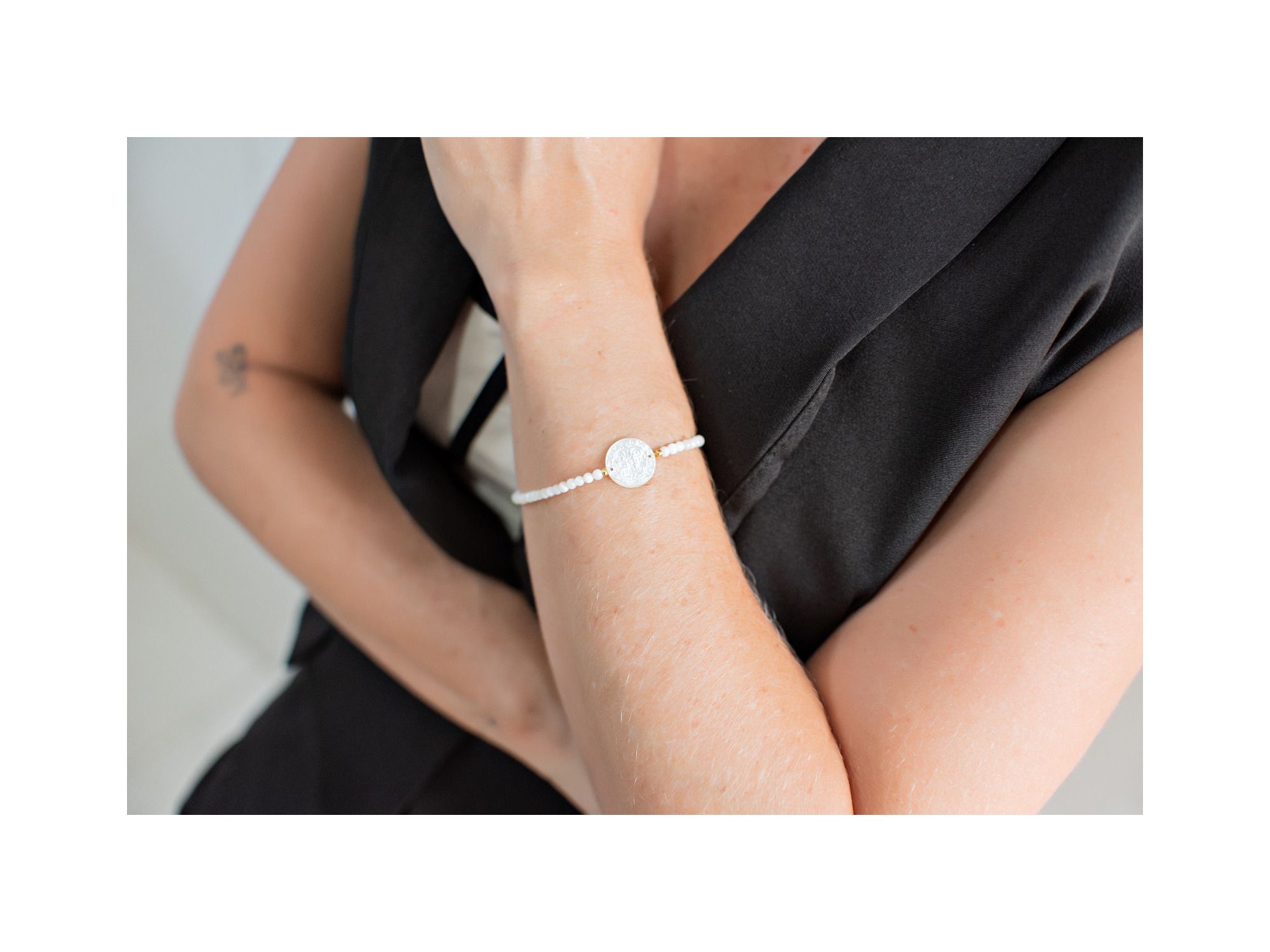 Pulseira São Bento Madrepérola - Vértice Acessórios
