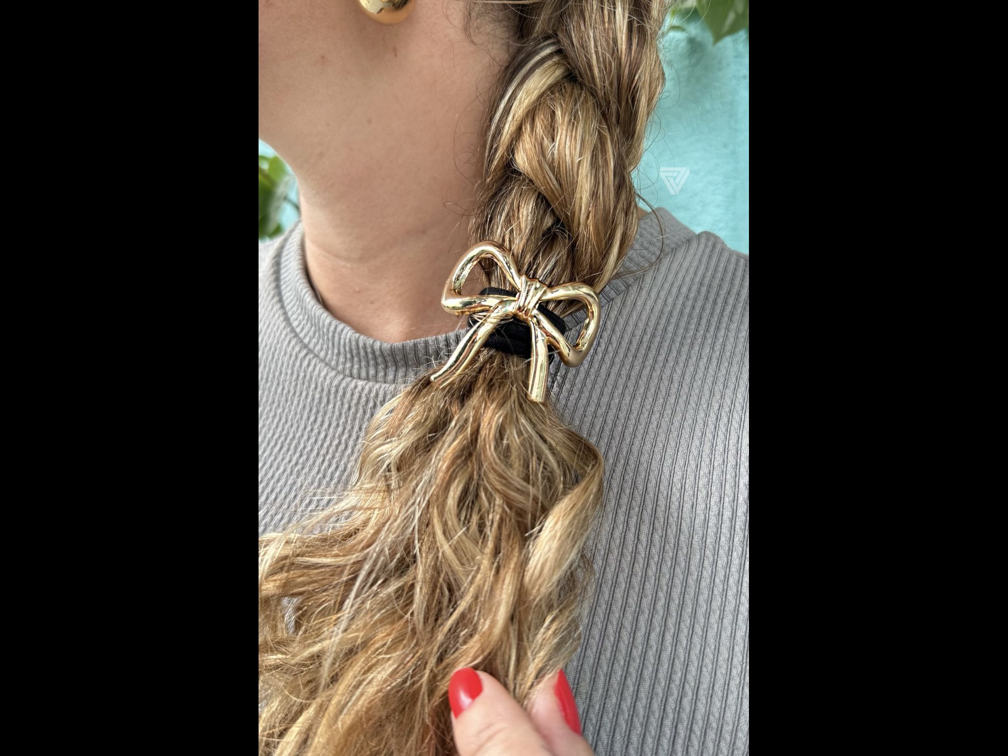 Elástico Para Cabelo com Metal Laço - Vértice Acessórios