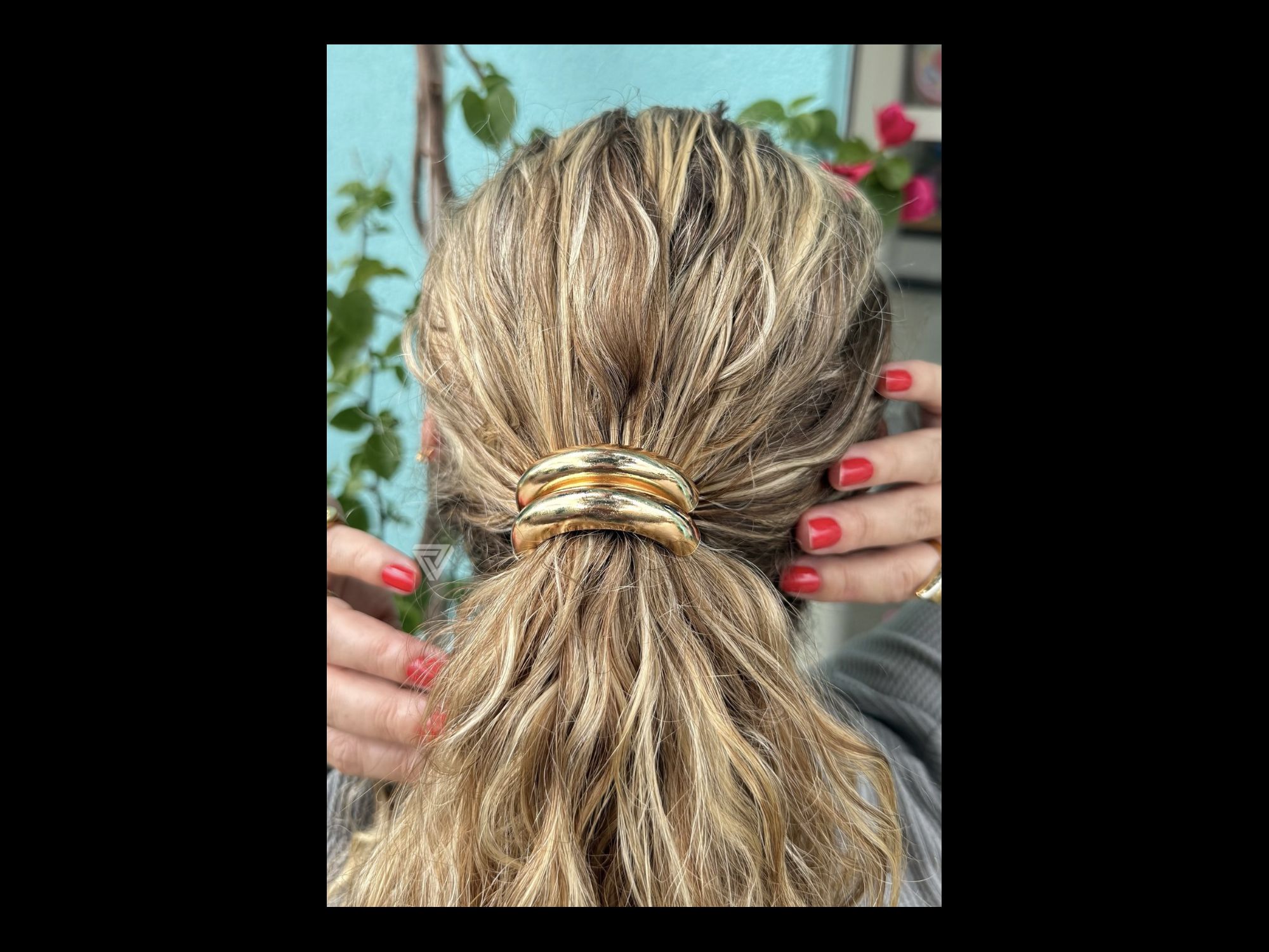Elástico Para Cabelo com Metal Duplo - Vértice Acessórios