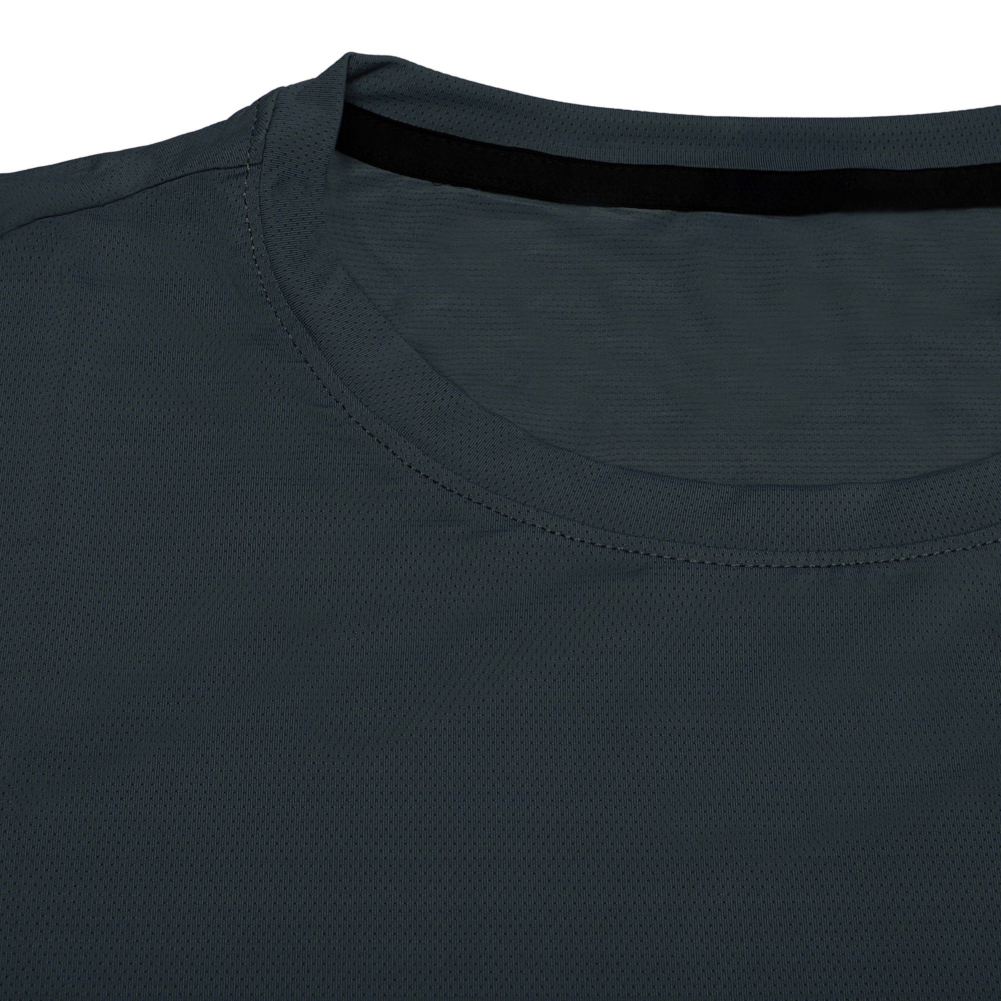 Camiseta Fitness Azul Masculina 100% Poliamida – Toque Gelado, Leveza Extrema