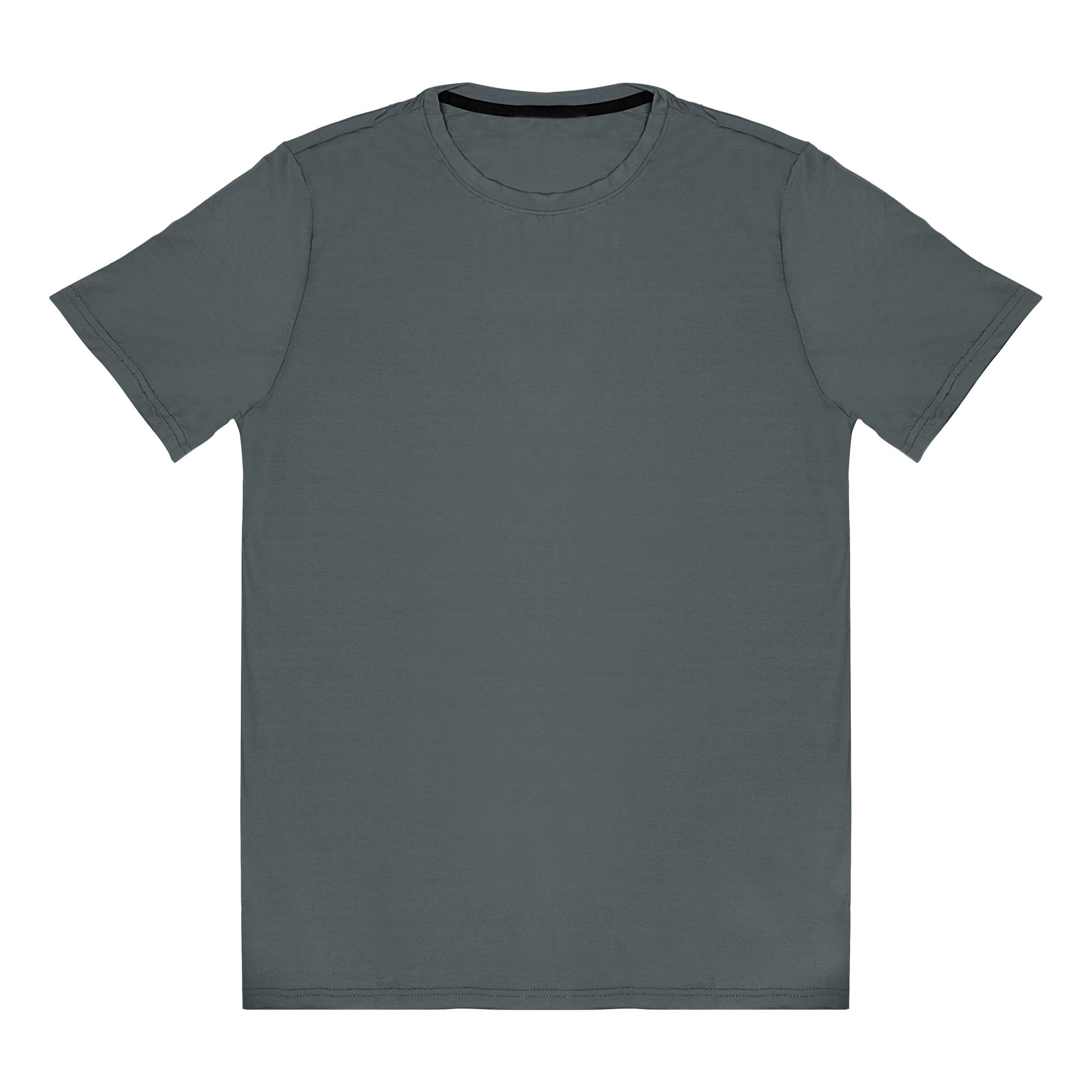 Camiseta Fitness CInza Masculina 100% Poliamida – Toque Gelado, Leveza Extrema