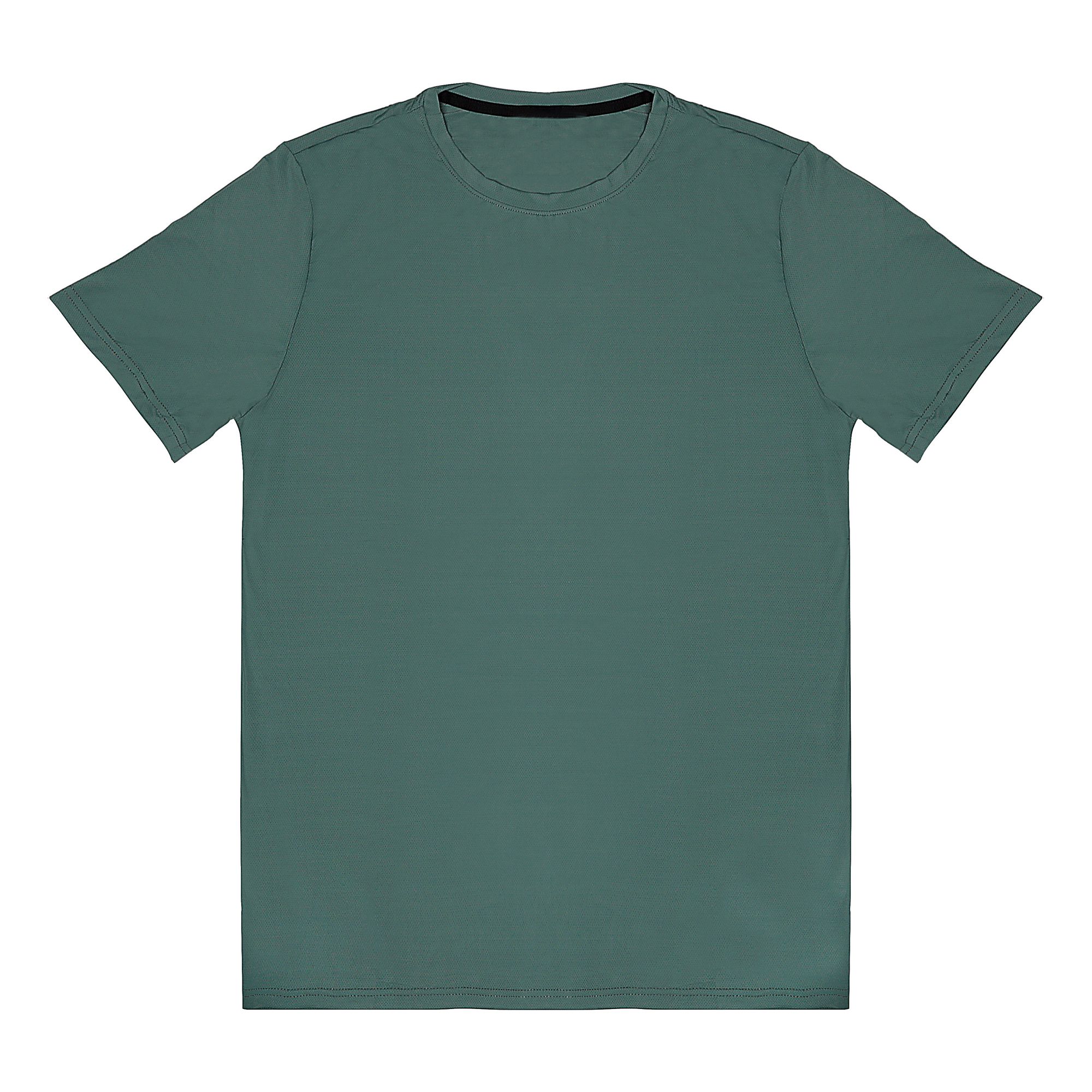 Camiseta Fitness Verde Masculina 100% Poliamida – Toque Gelado, Leveza Extrema