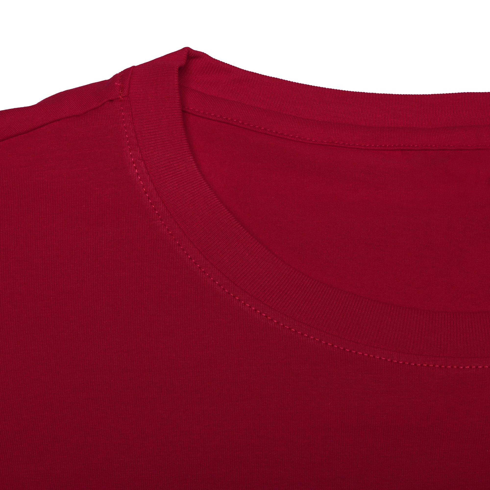 Camiseta Masculina Vermelho Premium 95% Algodão + 5% Elastano - Conforto, Caimento Perfeito e Alta Durabilidade 