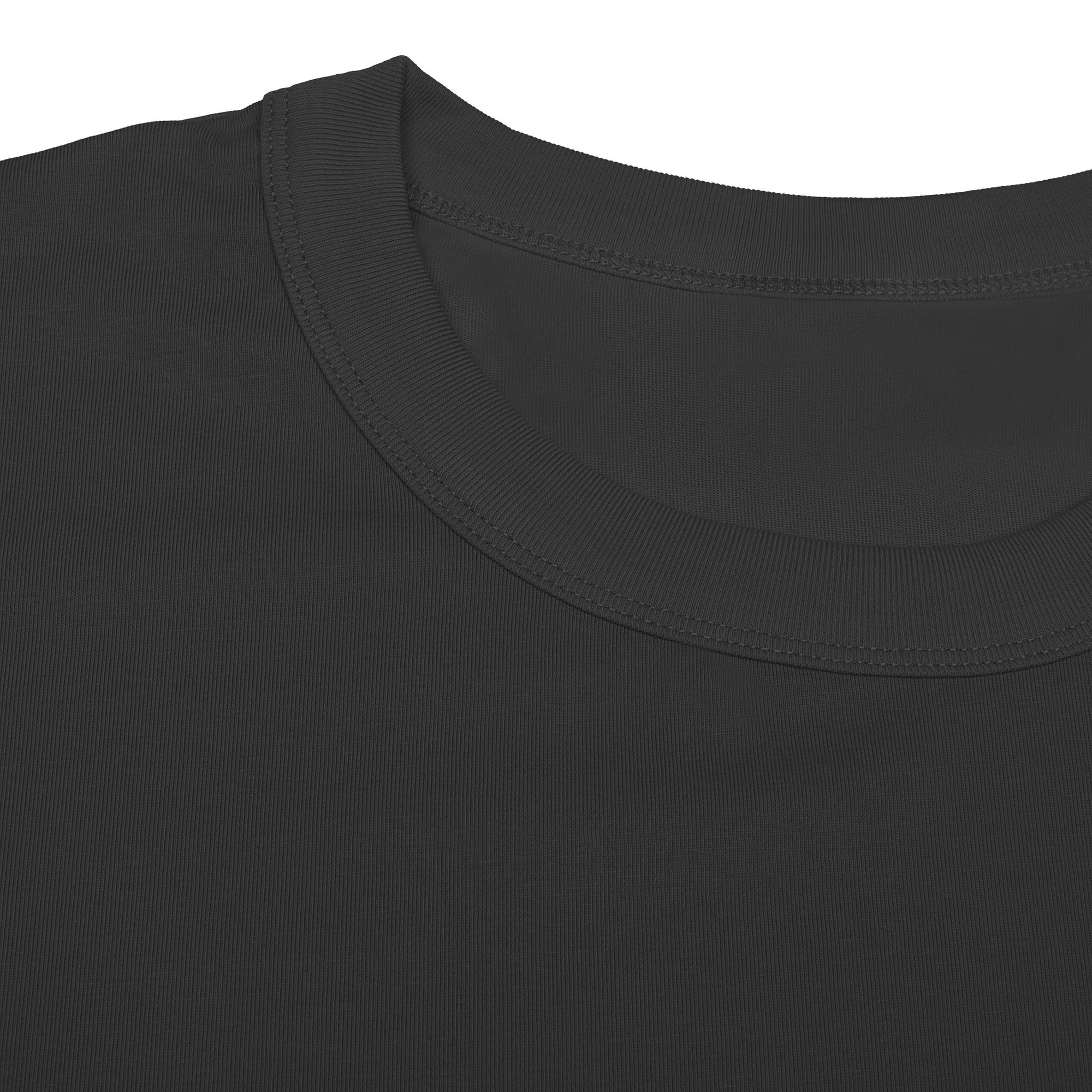 Camiseta Oversized Preta Masculina Gola Alta – Premium e Estruturada