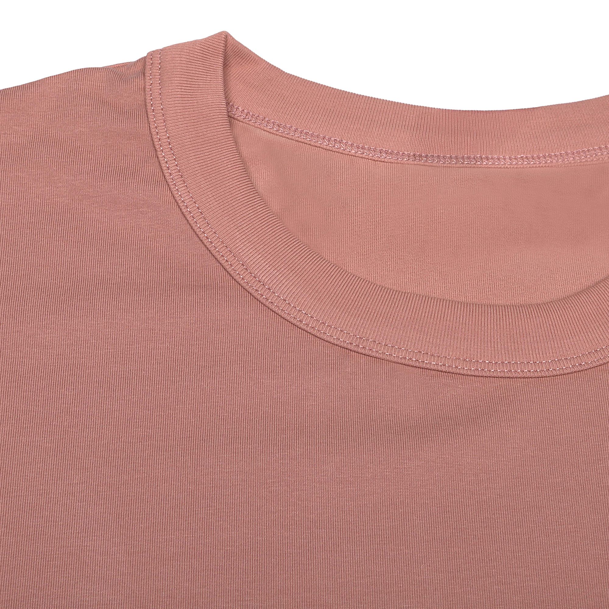 Camiseta Oversized Rosè Masculina Gola Alta – Premium e Estruturada 