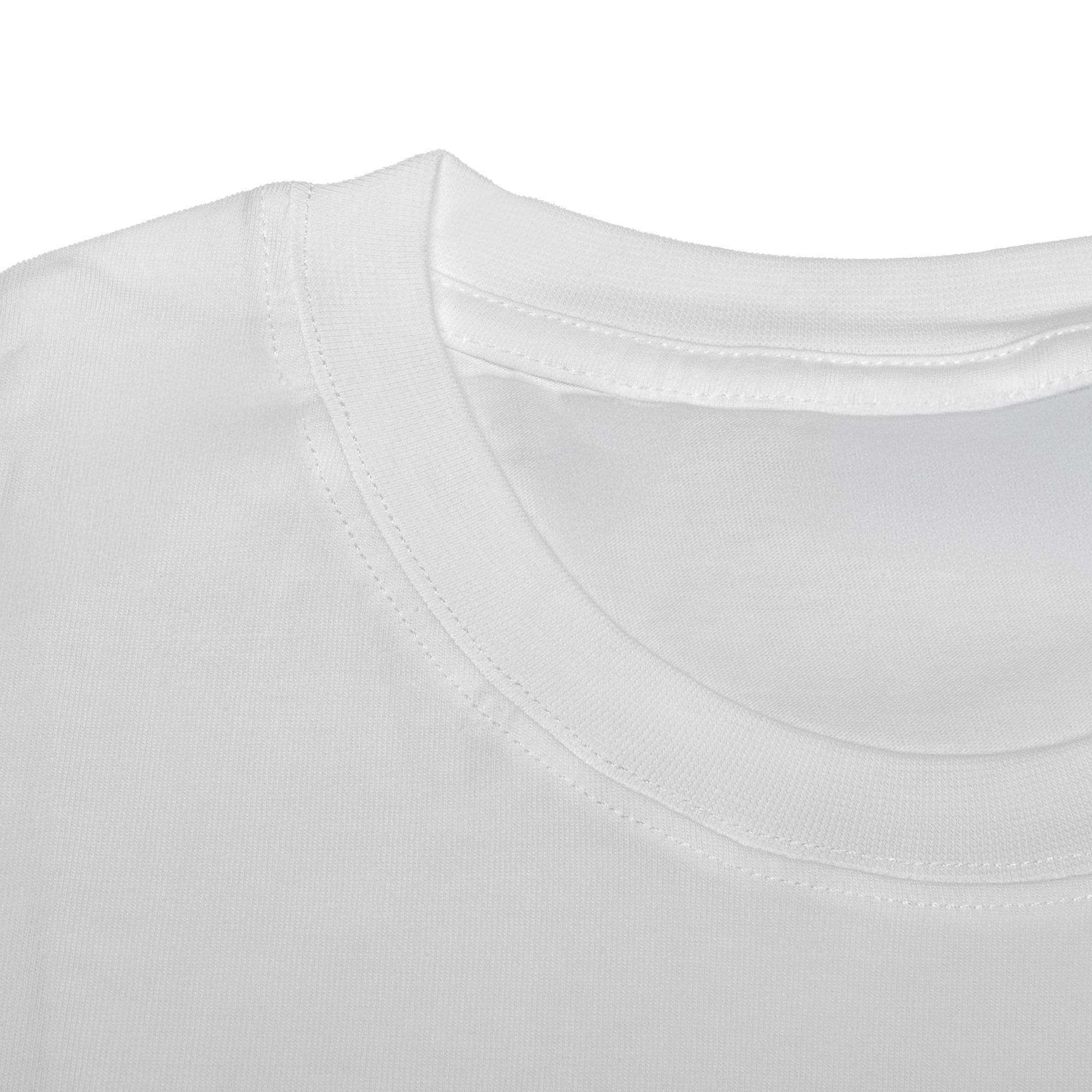 Camiseta Masculina Premium Branco Sem Costura Lateral – 100% Algodão Caimento Natural 
