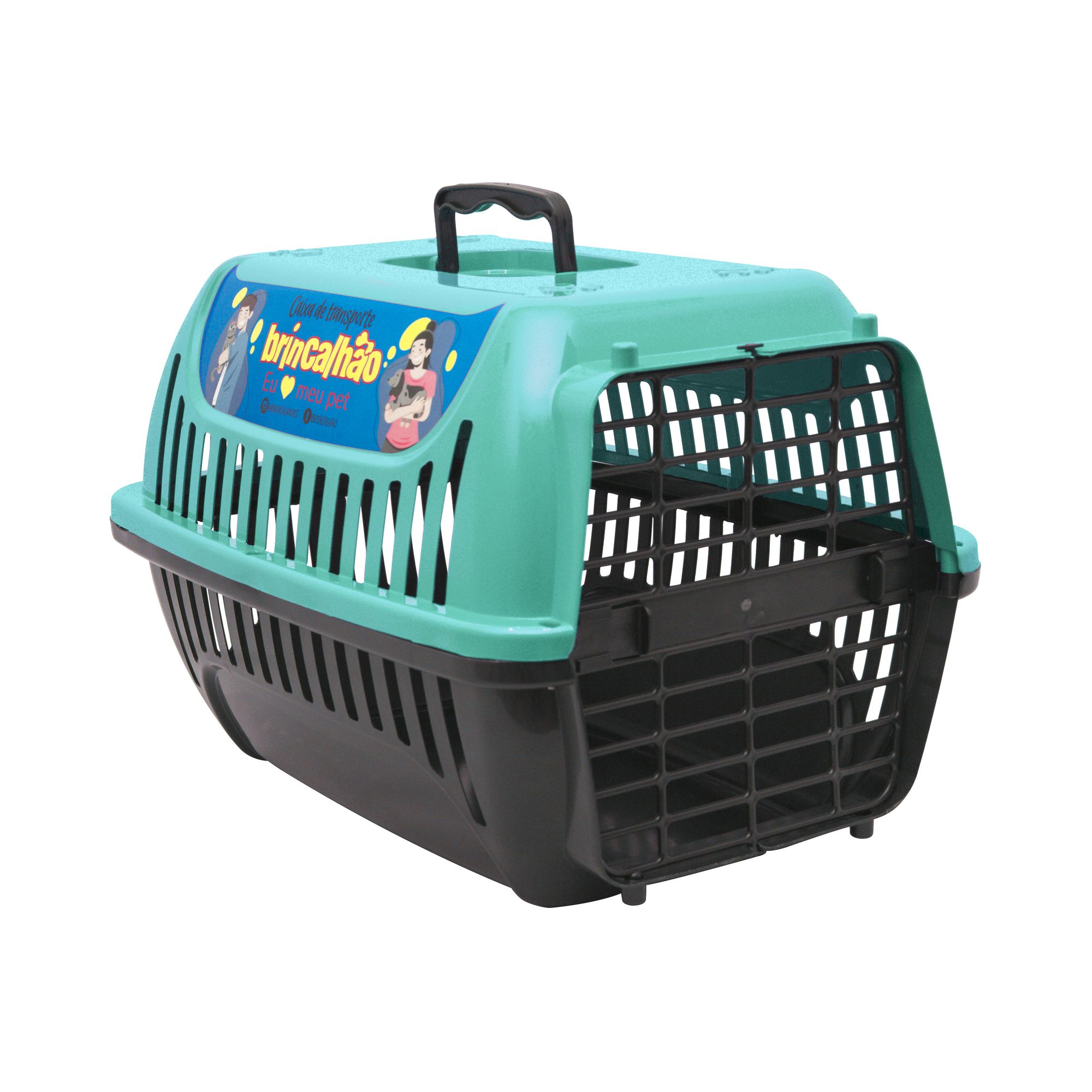 Caixa de Transporte Para Pet Brincalhão N2 Verde