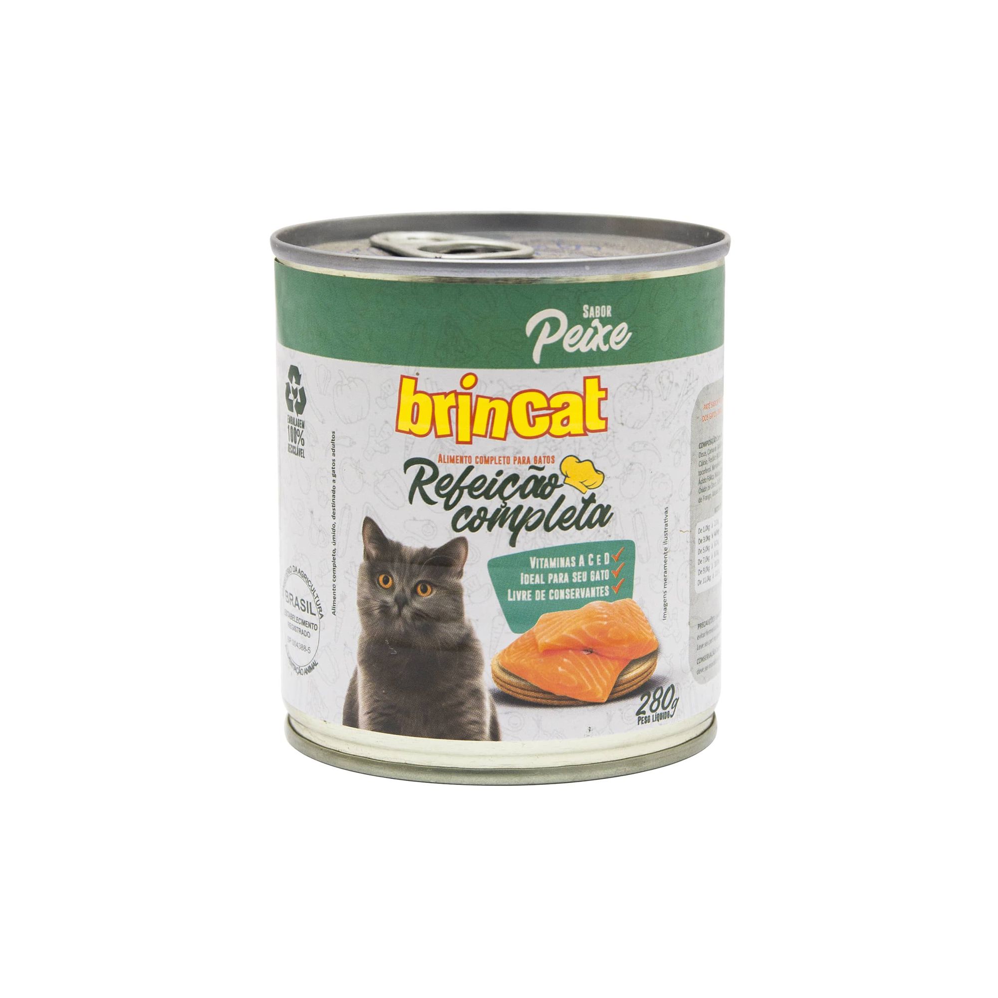 Alimento Úmido para Gatos Brincat Refeição Completa Peixe 280g