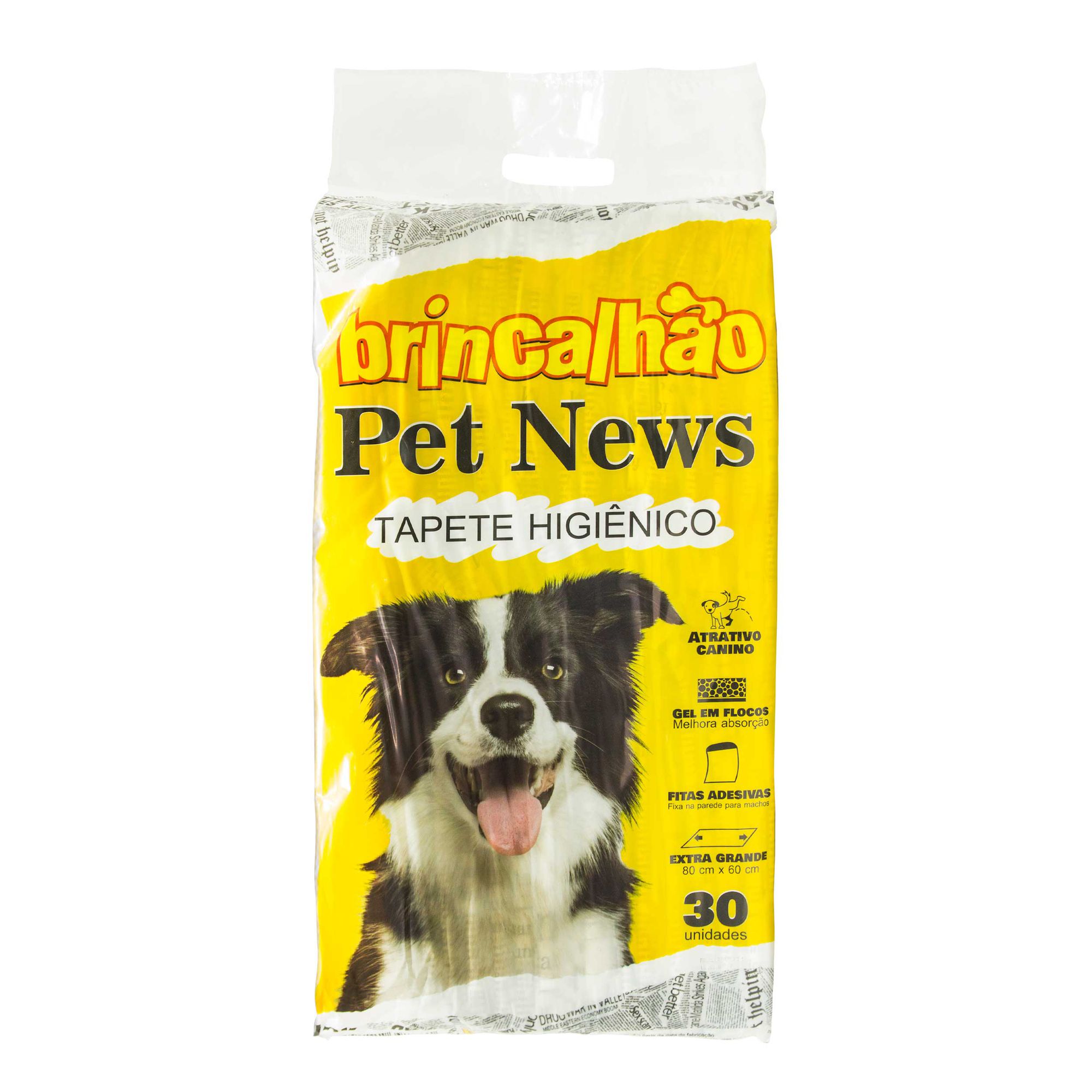 Tapete Higiênico Para Cães Pet News 30 Unidades