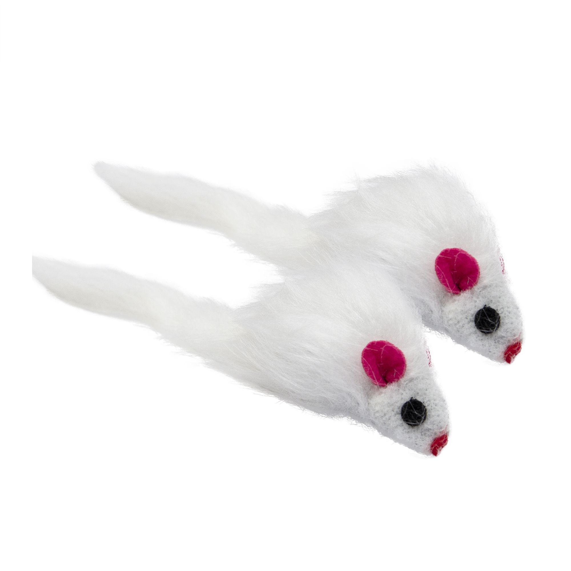 Pelúcia Ratinho Branco c/ 2