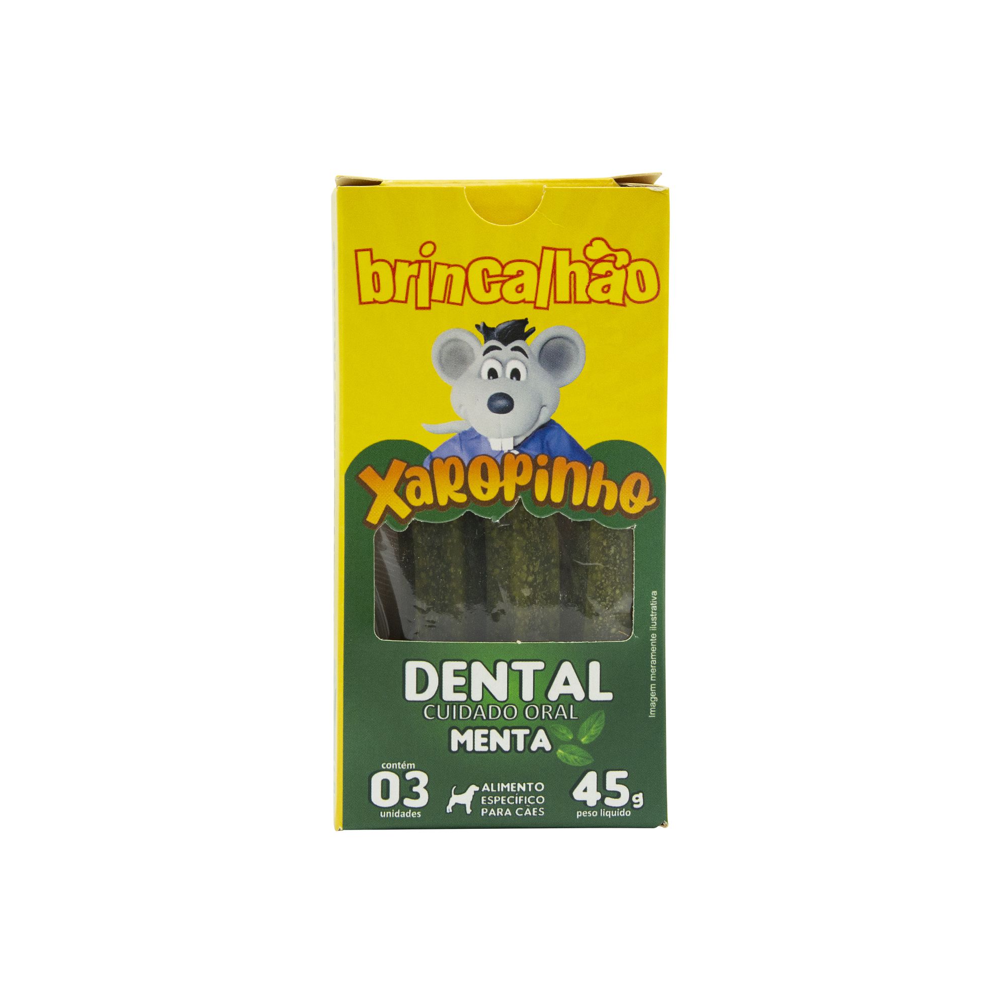 Petisco Para Cachorro Xaropinho Tipo Dental Menta 45g 