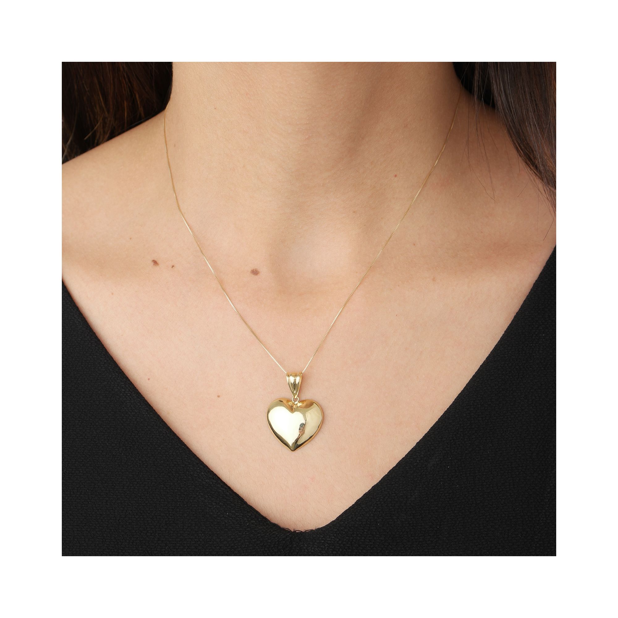 Pingente De Ouro 18k Coração GG | Fábrica do Ouro ®️