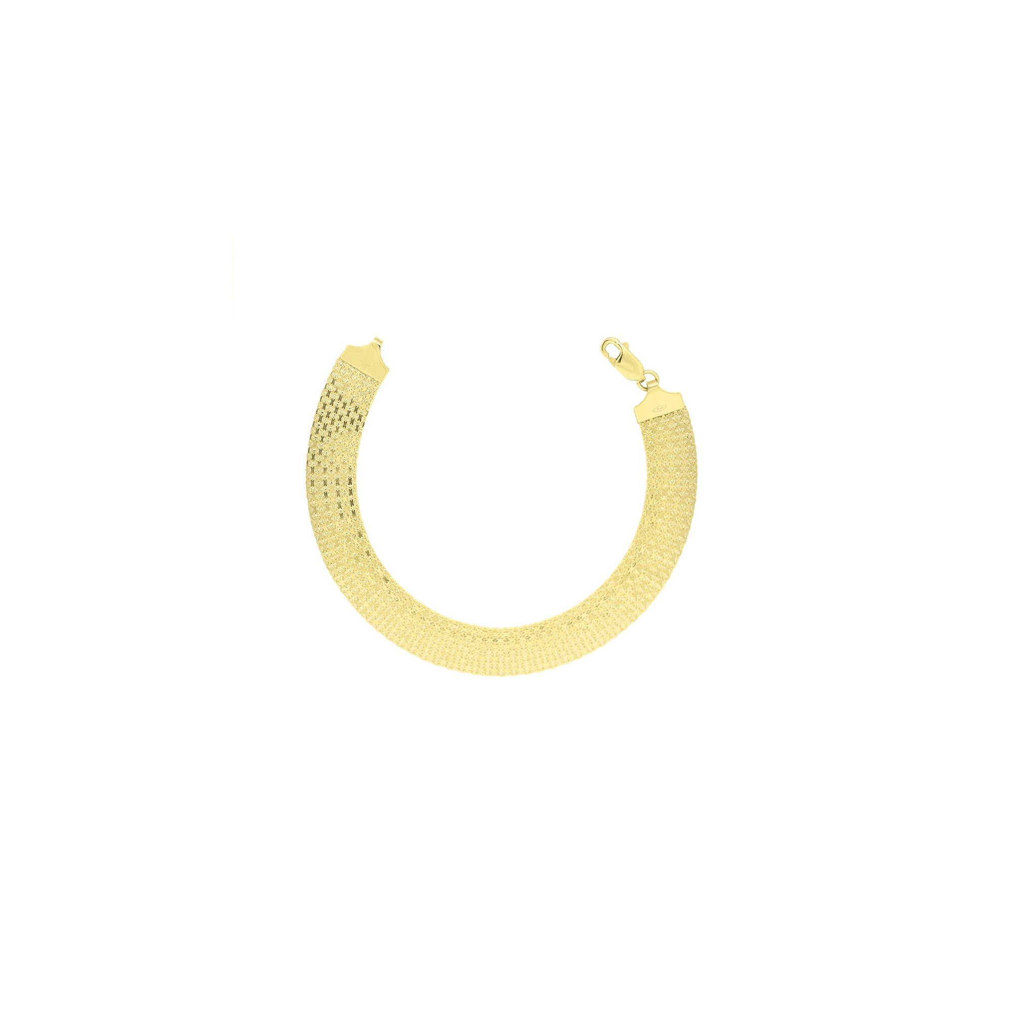 Pulseira De Ouro 18k Bismarck De 10mm Com 19cm | FÁBRICA DO OURO - ATACADO