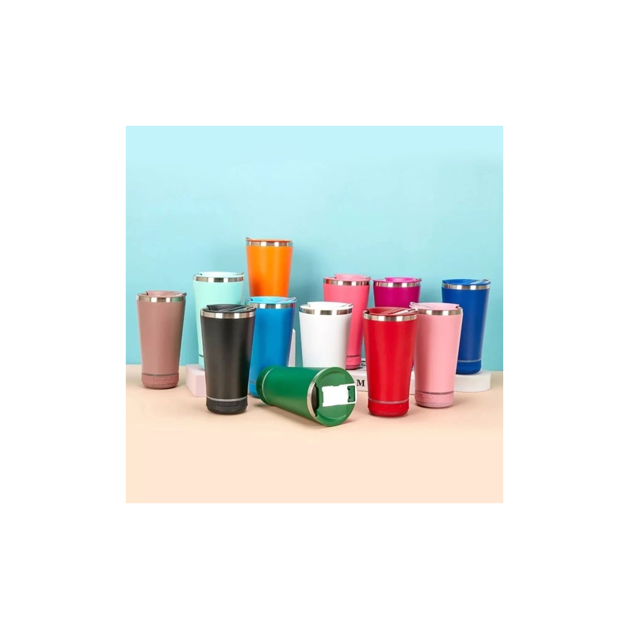 Copo Térmico Com Som Bluetooth