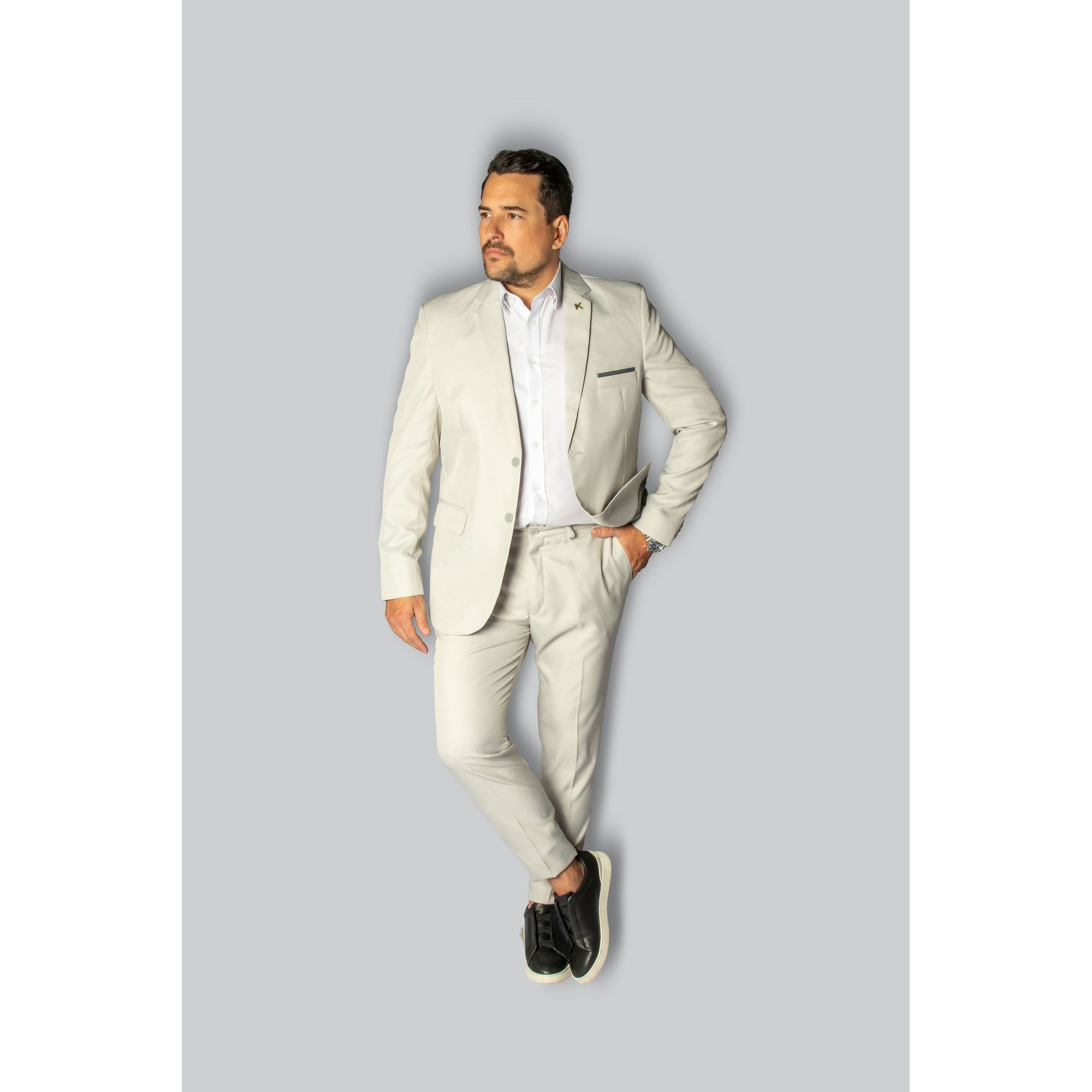 Costume Gelo Slim em Gabardine - King Ternos - 000... - King Ternos