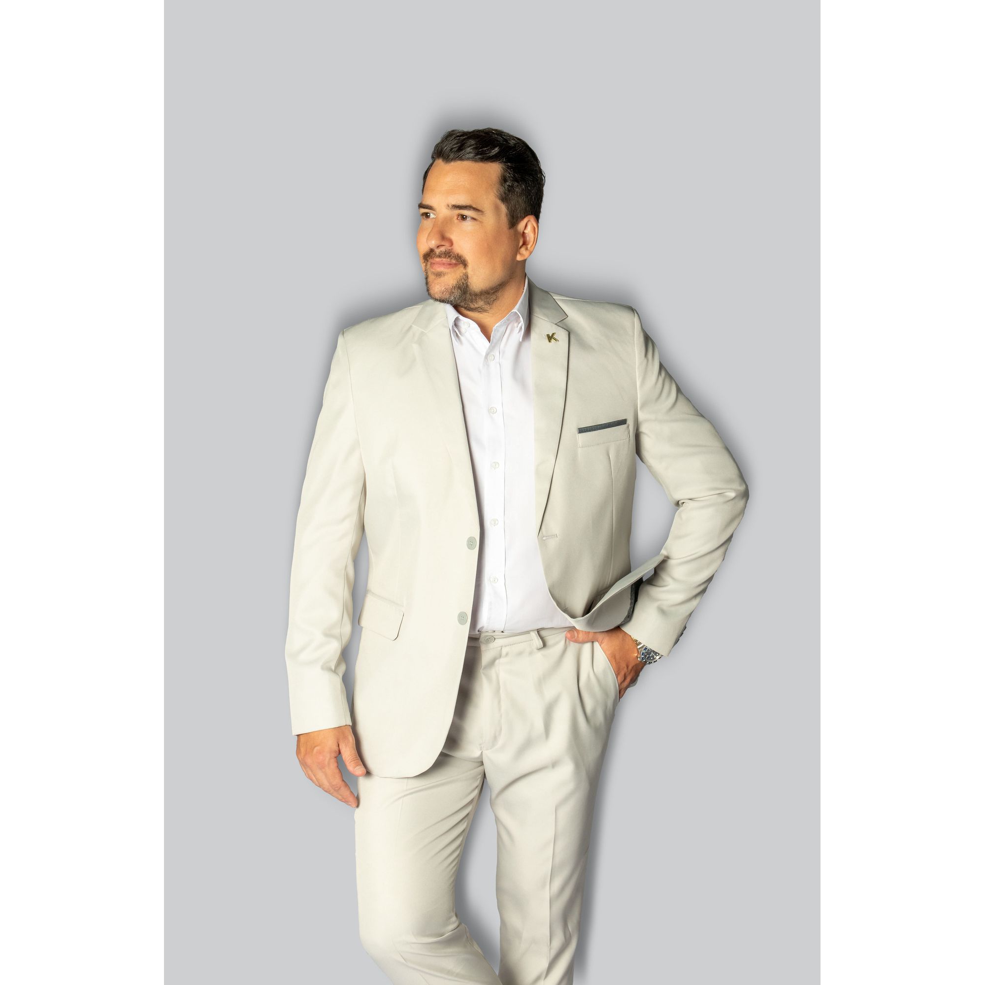 Costume Gelo Slim em Gabardine - King Ternos - 000... - King Ternos