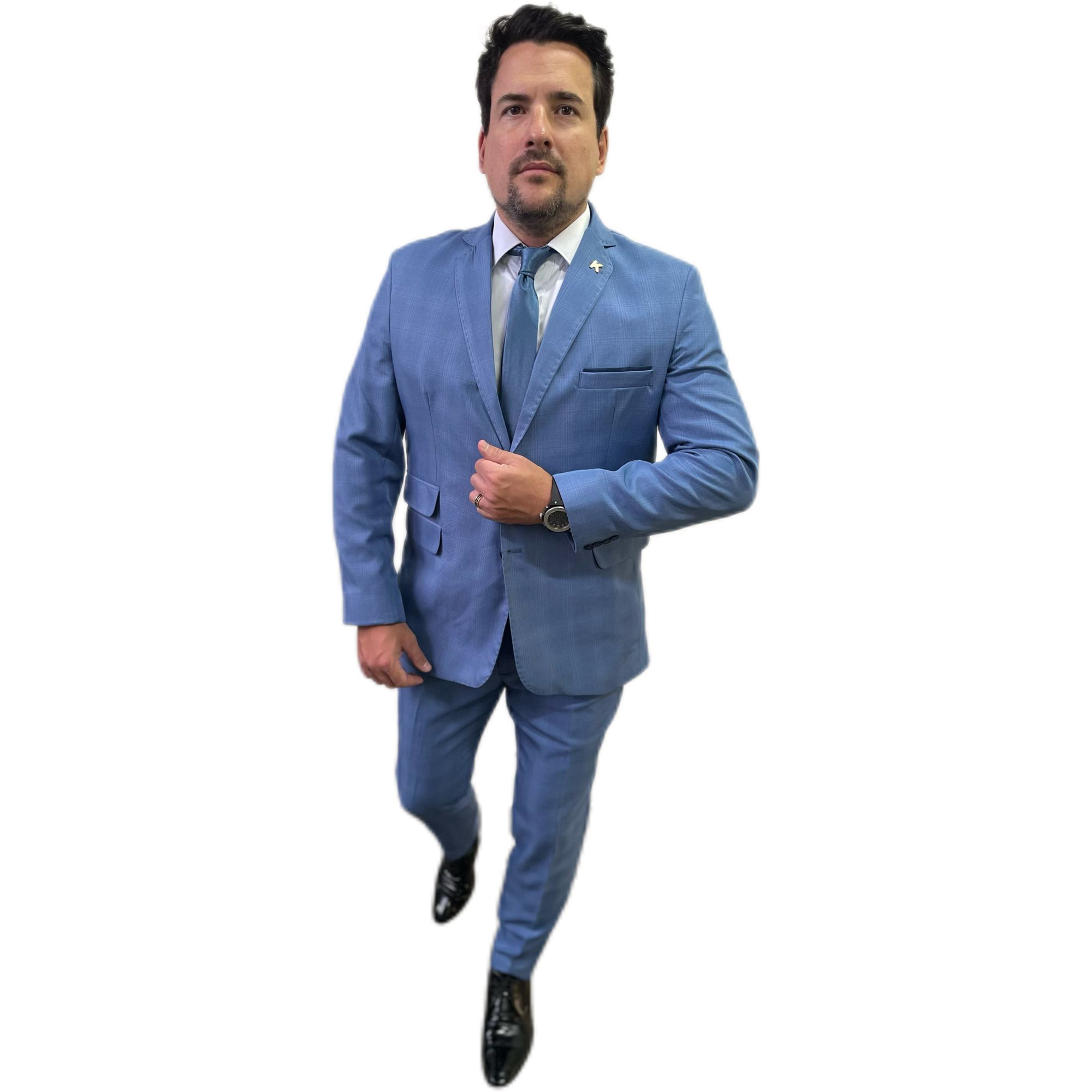 Costume Príncipe de Gales Provence Flap - Linha Pr... - King Ternos