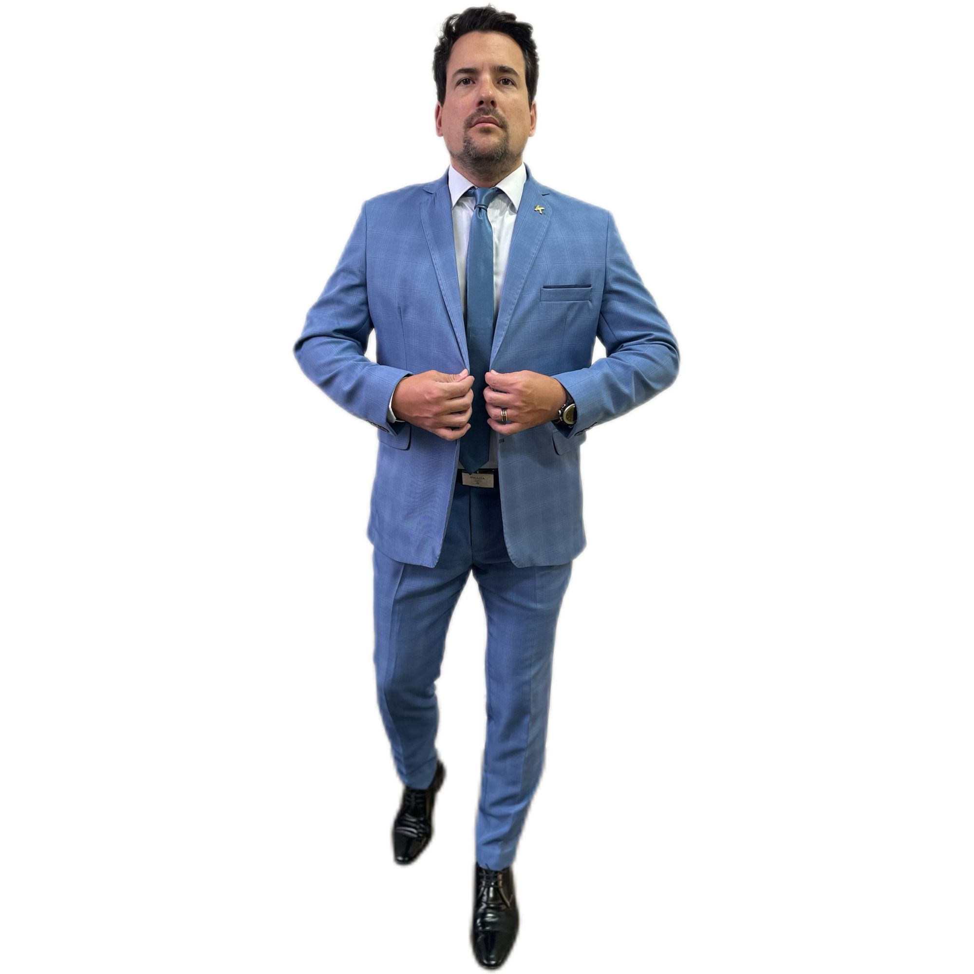 Costume Príncipe de Gales Provence Flap - Linha Pr... - King Ternos