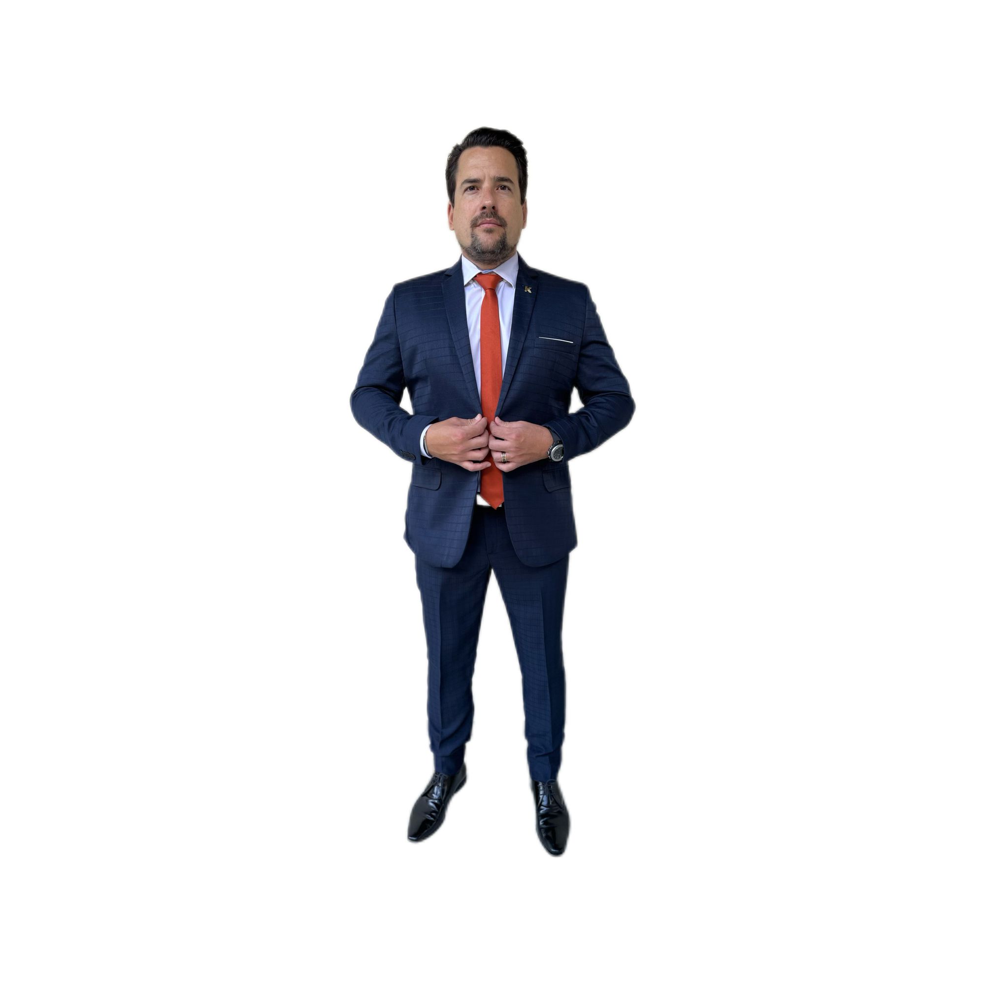 Costume Marinho em Poliviscose - Linha Classic Kin... - King Ternos