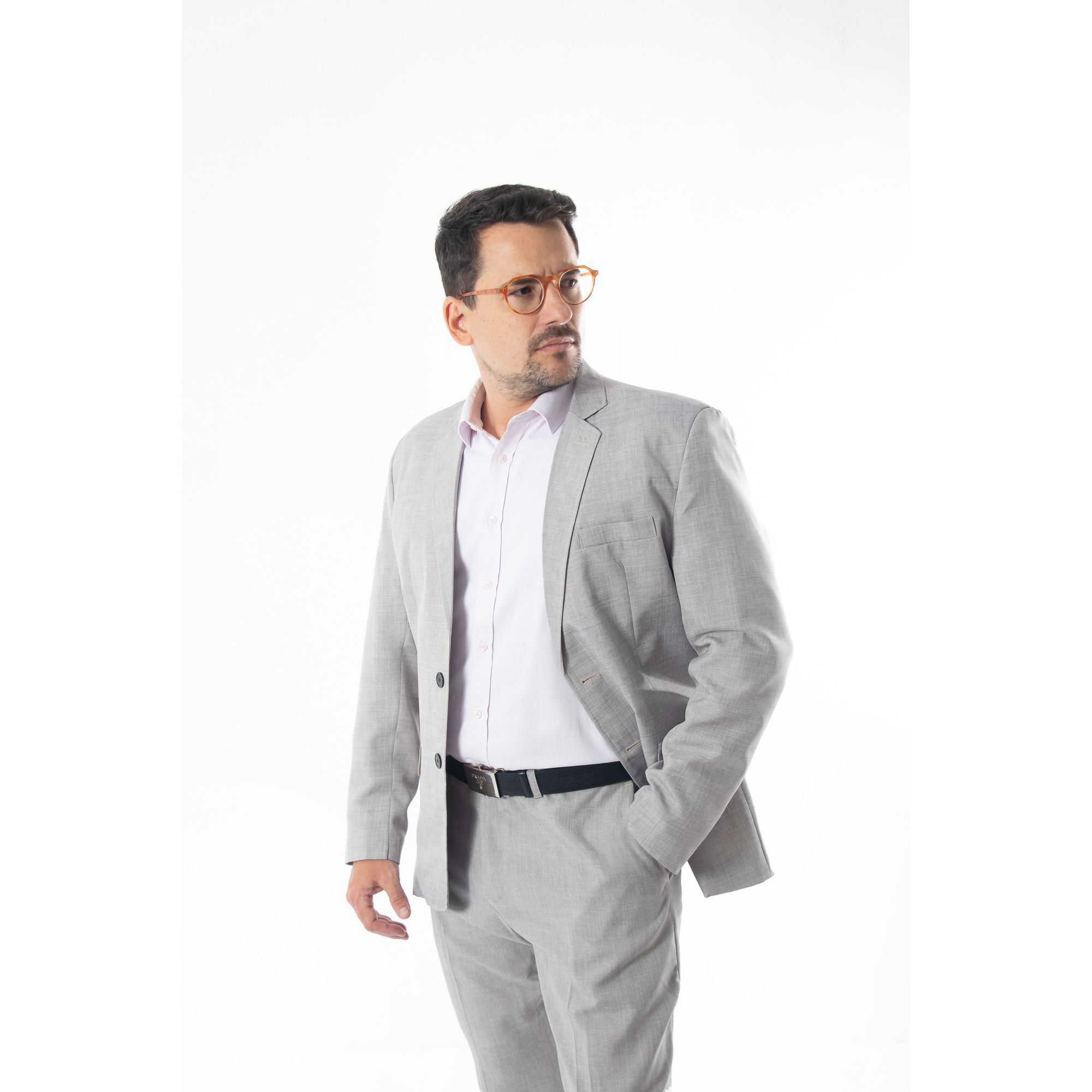 Costume Champagne Slim em Microfibra - King Ternos... - King Ternos