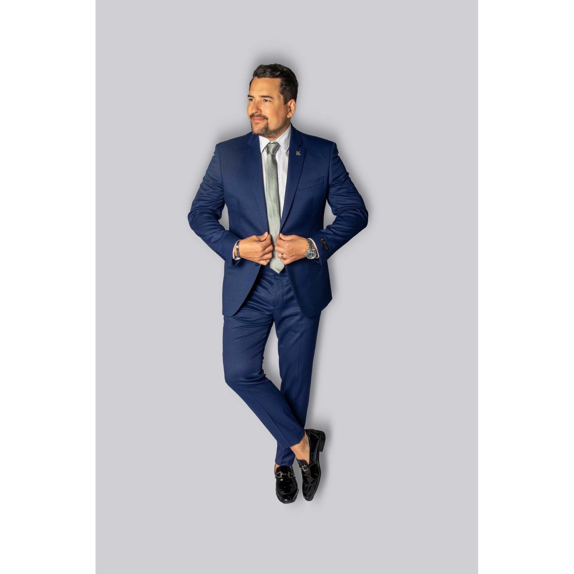 Costume Marinho Slim em Lã Fria - Coleção Mônaco K... - King Ternos