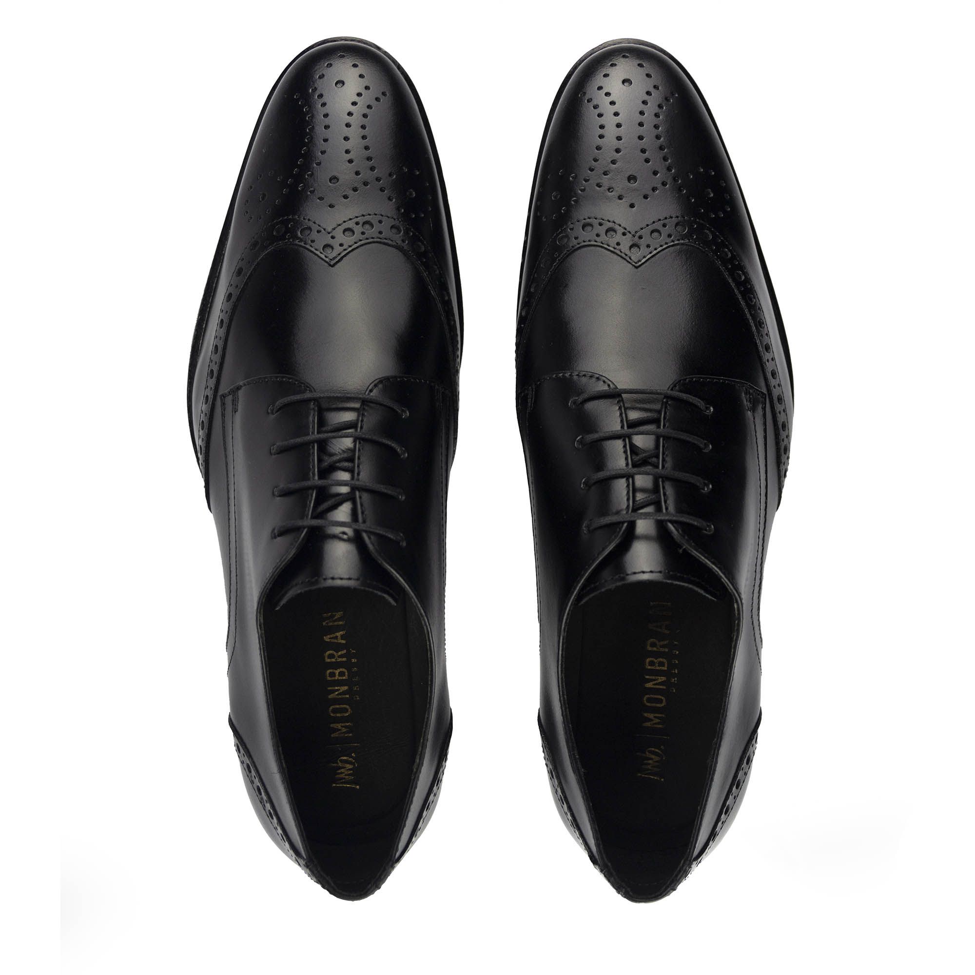 Sapato brogue masculino preto 2025