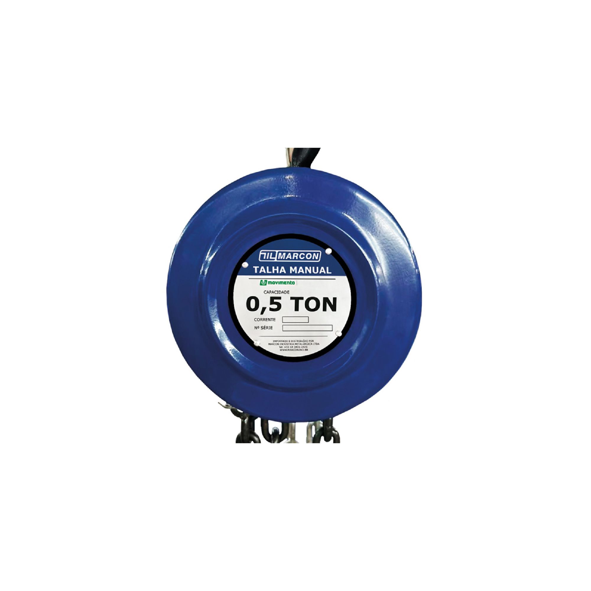Talha Manual Compacta 500kg 3mt (TA-1) - Marcon | Ritec Máquinas e ...