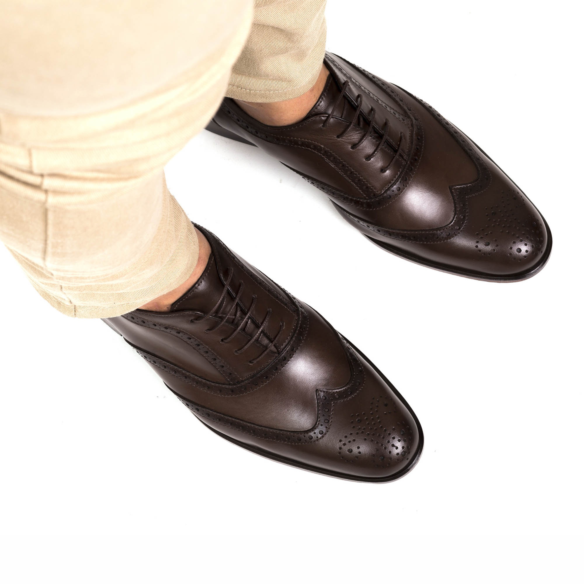 sapato brogue masculino marrom