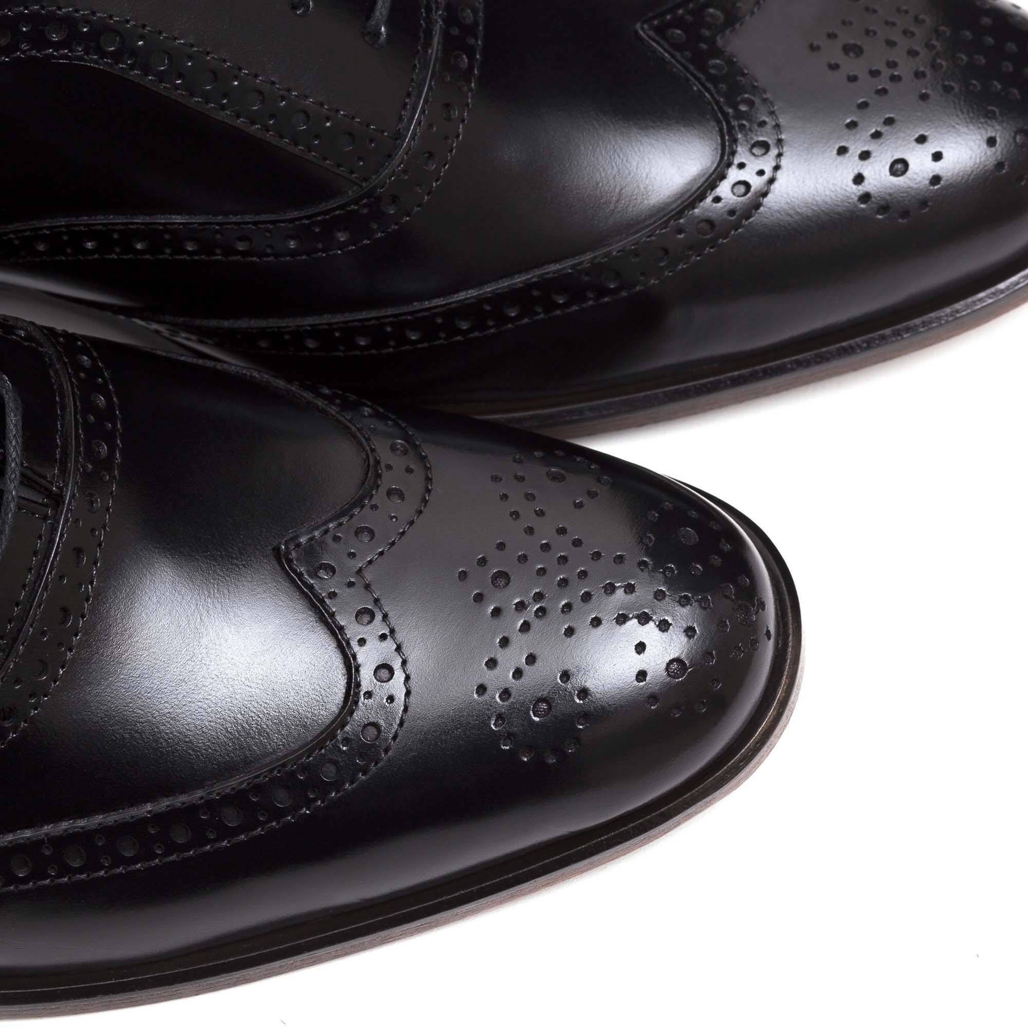 sapato brogue masculino preto