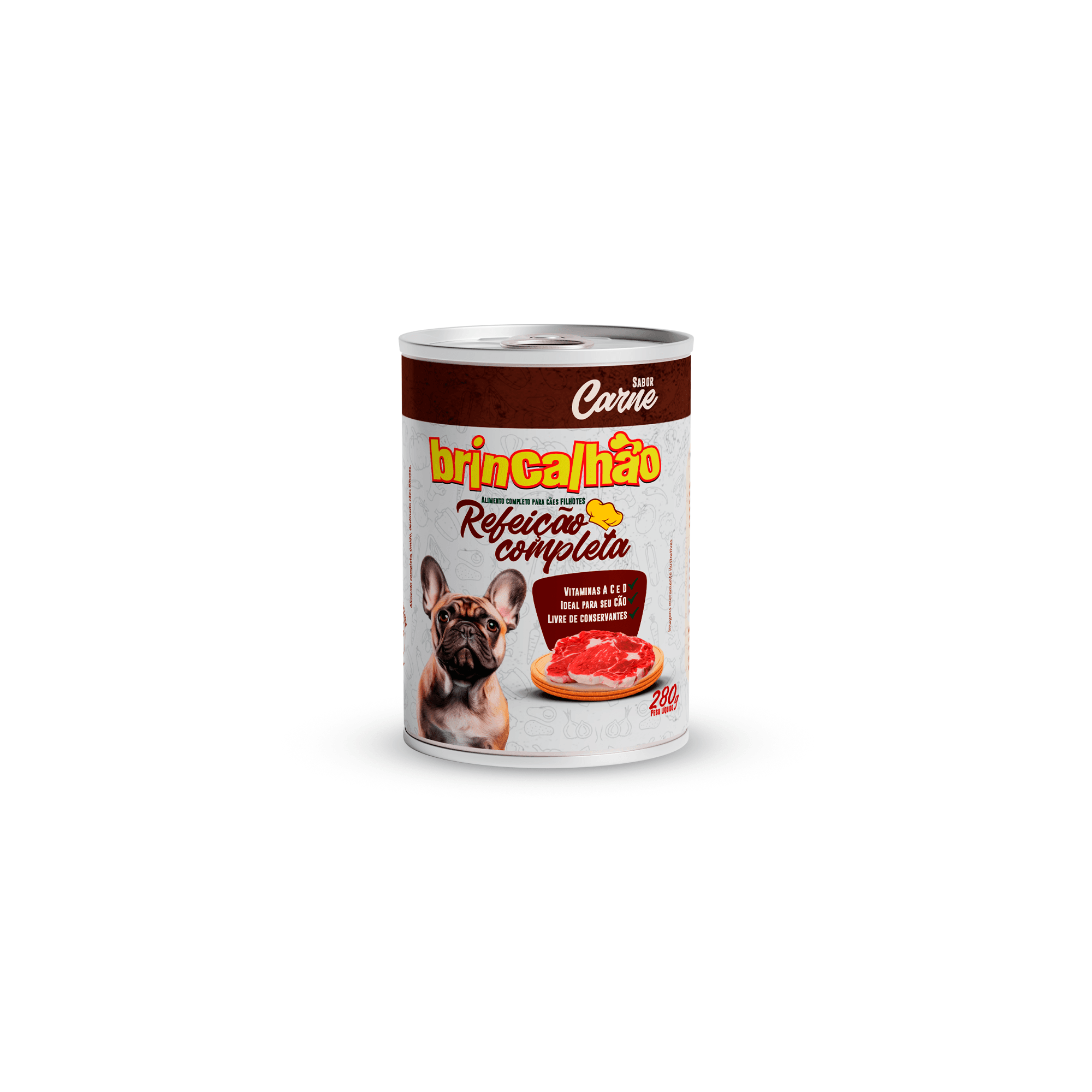 BRINCALHAO REFEICAO COMPLETA CARNE ADULTO 280 g