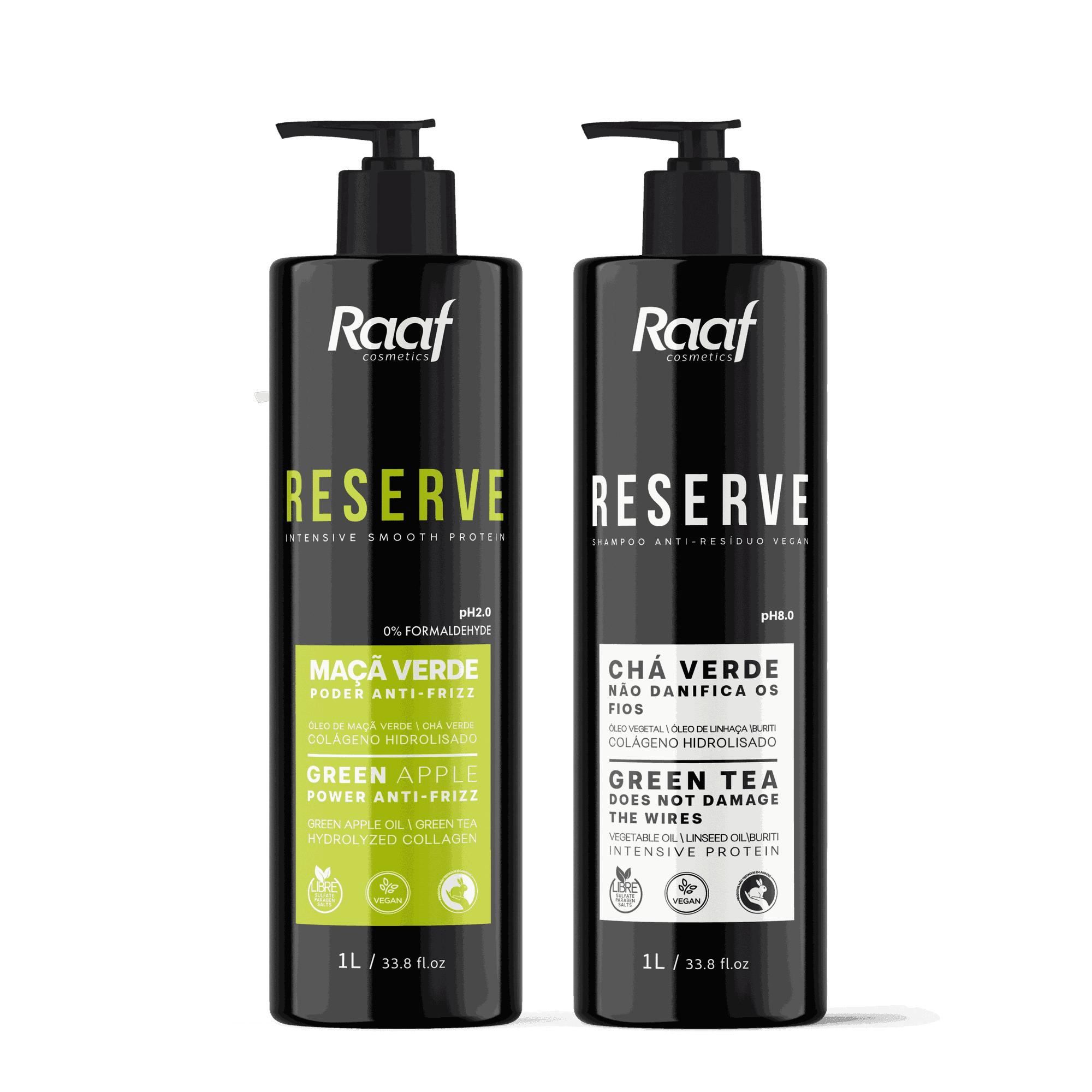 KIT PROGRESSIVA ORGÂNICA REVERSE GREEN APPLE + SHAMPOO ANTI-RESIDUO