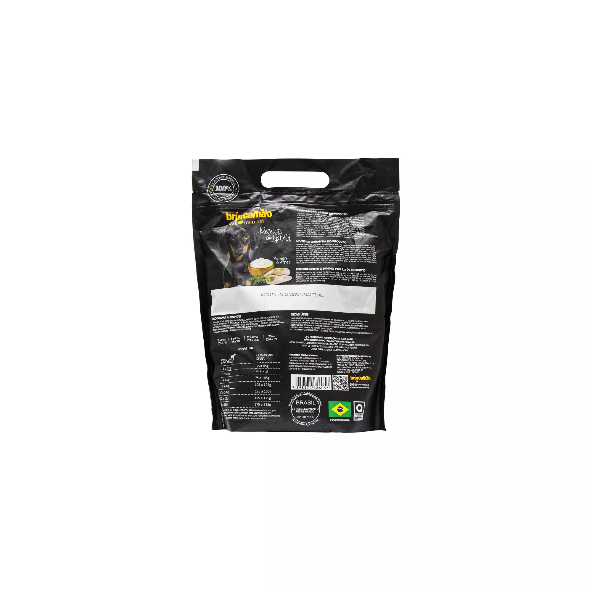 Ração Para Cachorro Brincalhão Super Premiun Refeição Completa MB