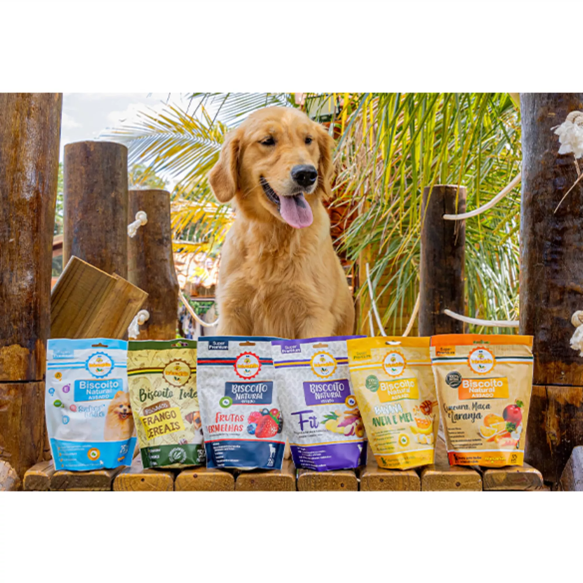 Biscoito Natural Brincalhão Sabor Cenoura, Maçã e Laranja 250g