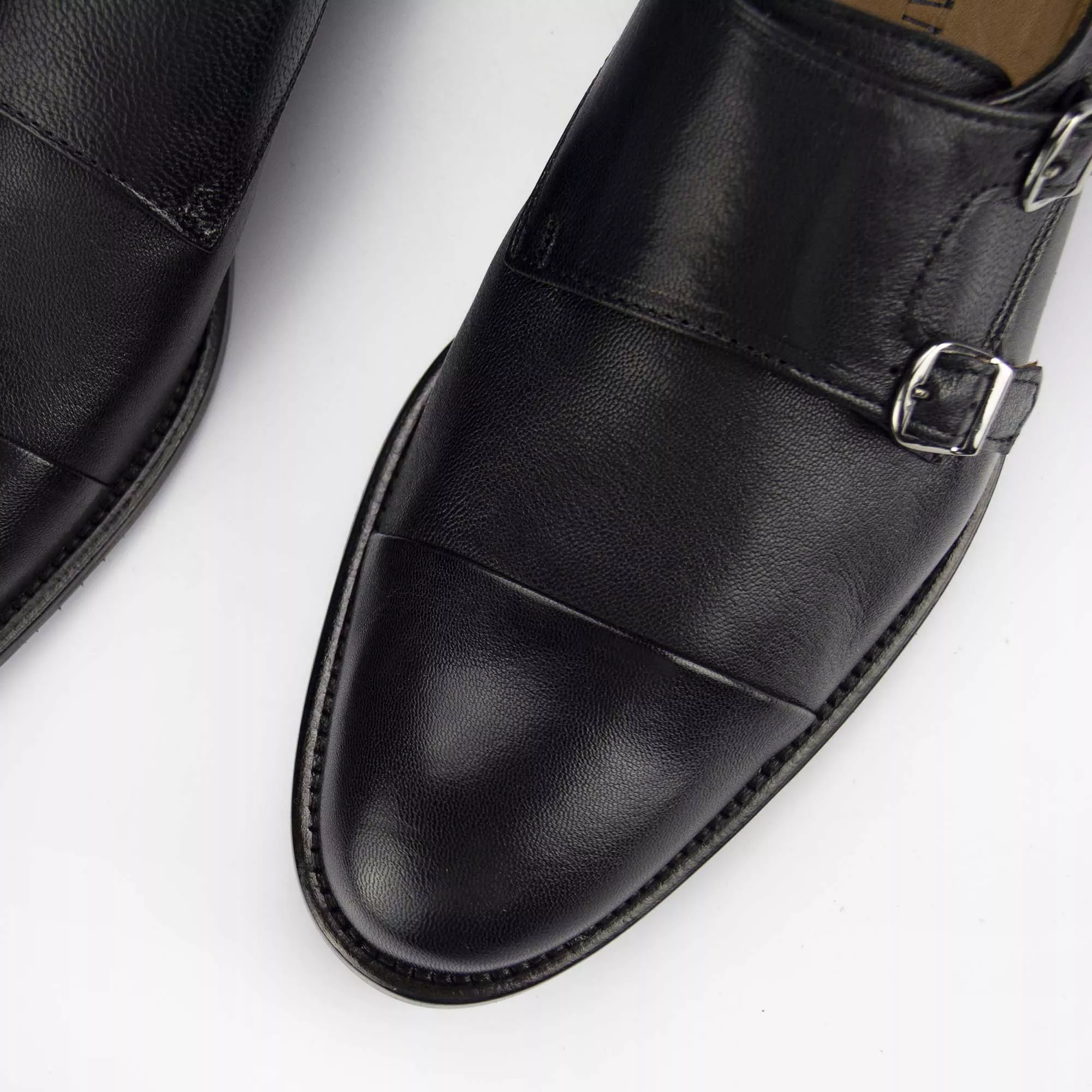 Double Monk Strap Masculino Matarazzo Preto | Monbran Dressy