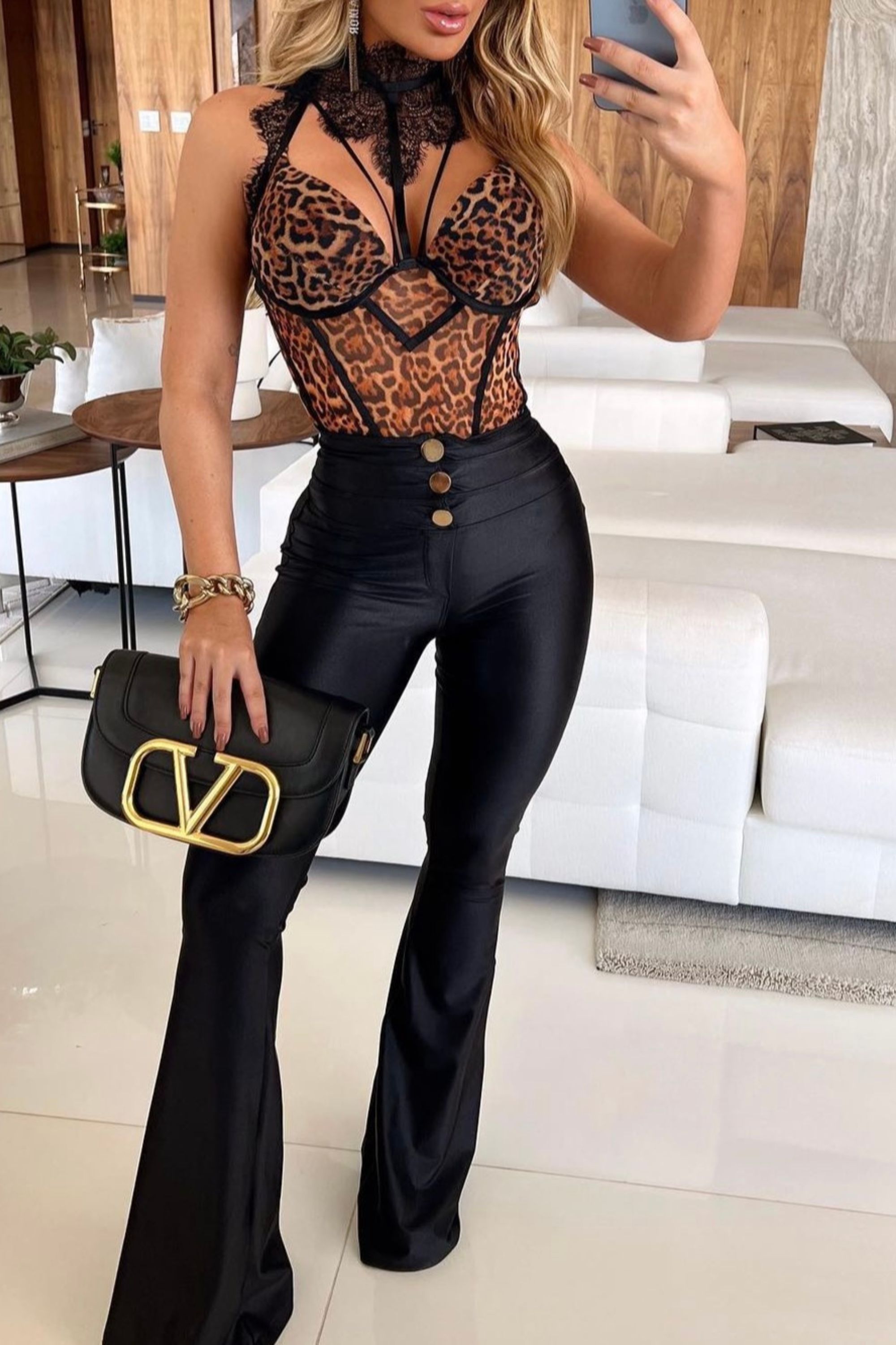 Body Corselet Animal Print - Vanessa Marques Boutique