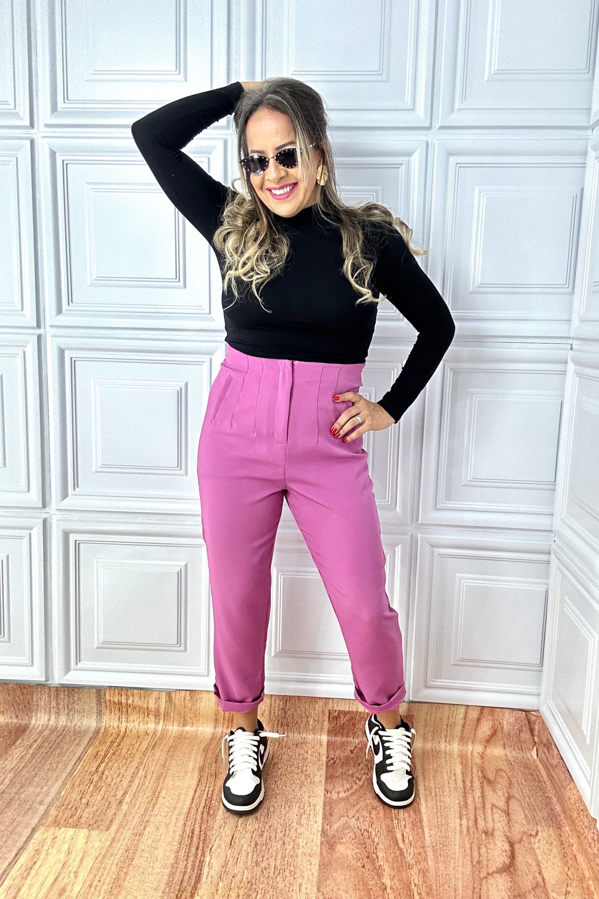 Calça Zara Rosa Queimado - Vanessa Marques Boutique