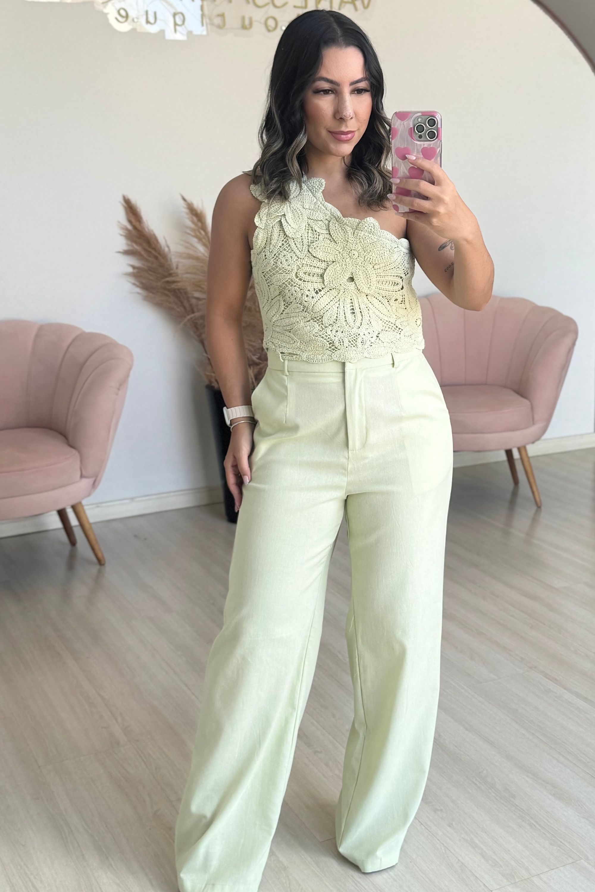 Conjunto Lis - Verde pistache - Vanessa Marques Boutique