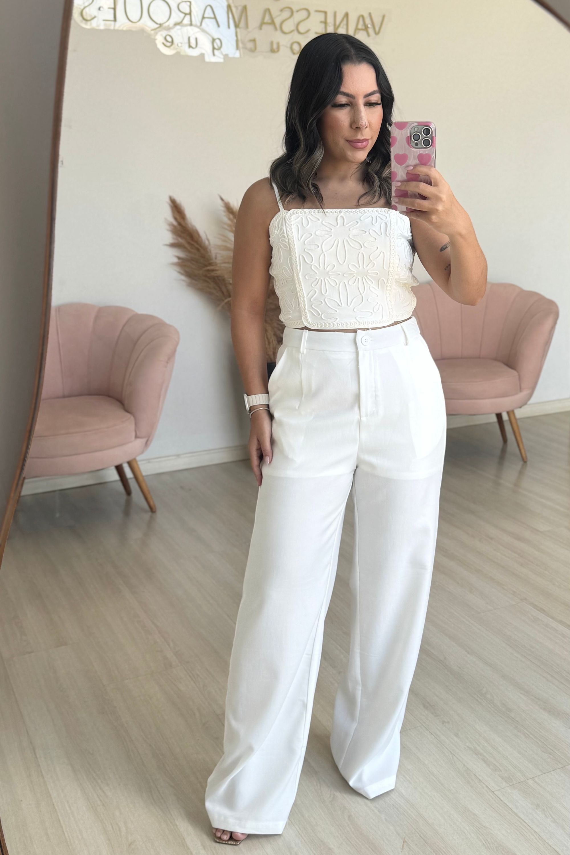 Conjunto Eliz - off wite - Vanessa Marques Boutique