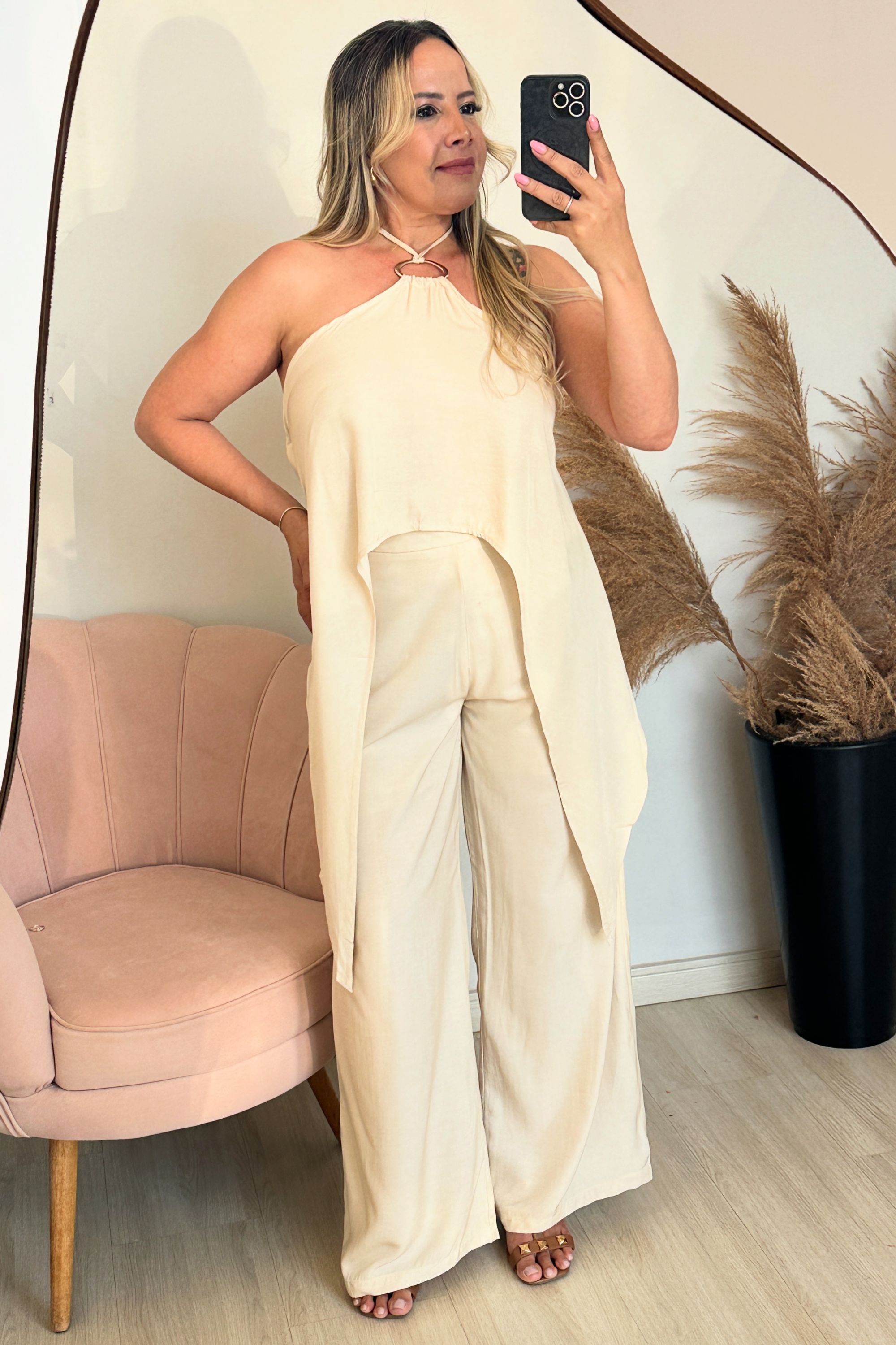 Conjunto Jully - Bege - Vanessa Marques Boutique