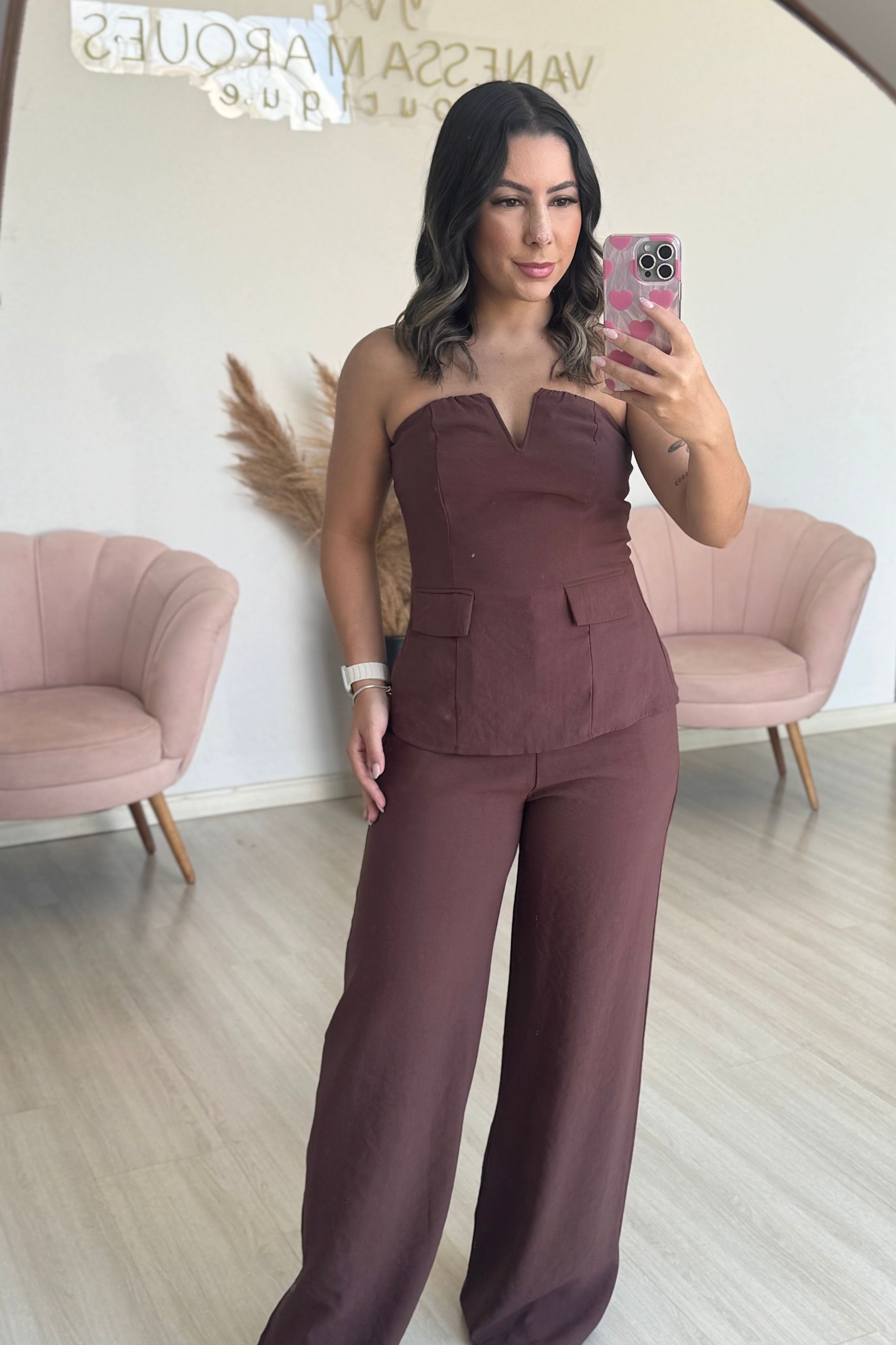 Conjunto Larissa - Marrom - Vanessa Marques Boutique