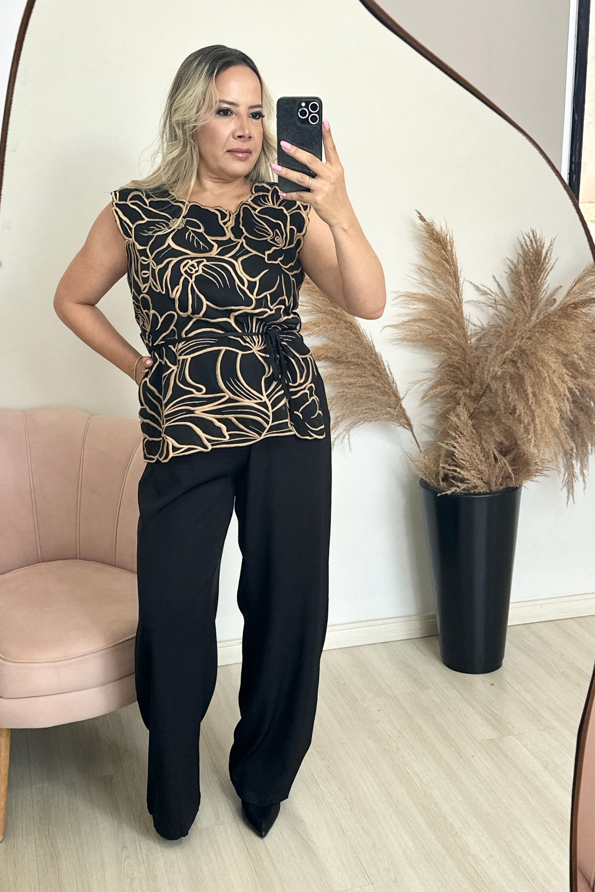 Macacão Amabile - Preto - Vanessa Marques Boutique