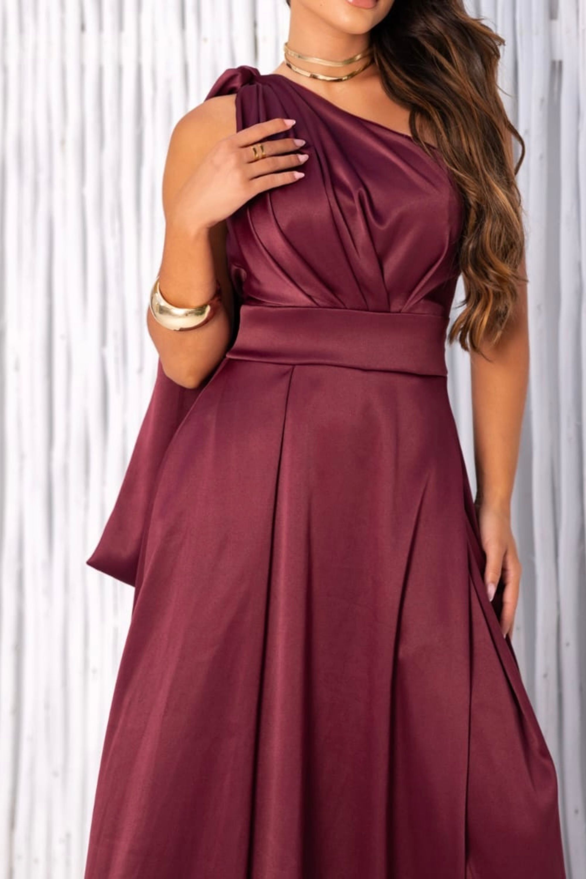 Vestido Longo 00005 Marsala - Vanessa Marques Boutique