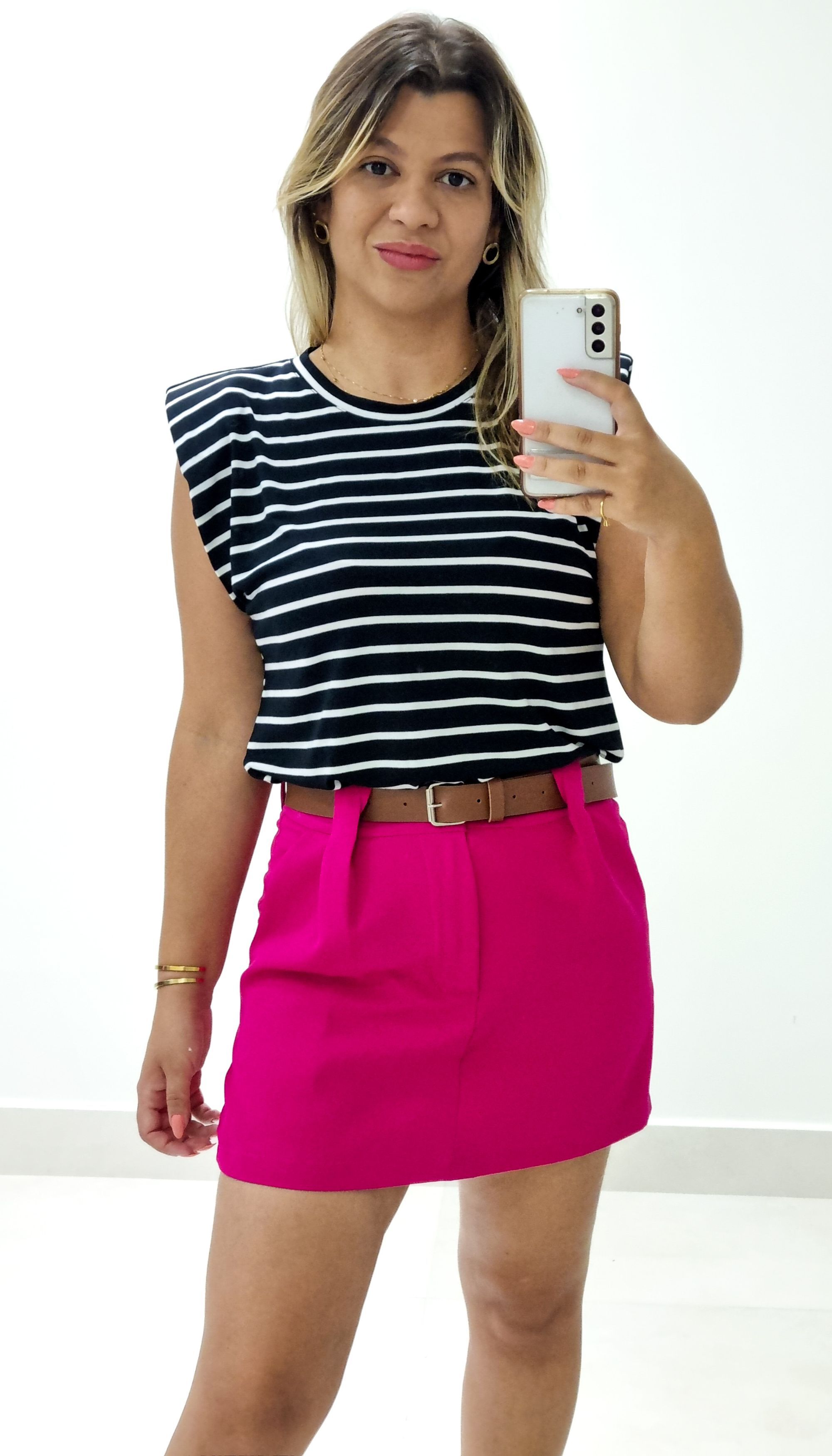 Short Saia Rosa - THASSIA GABRIELA