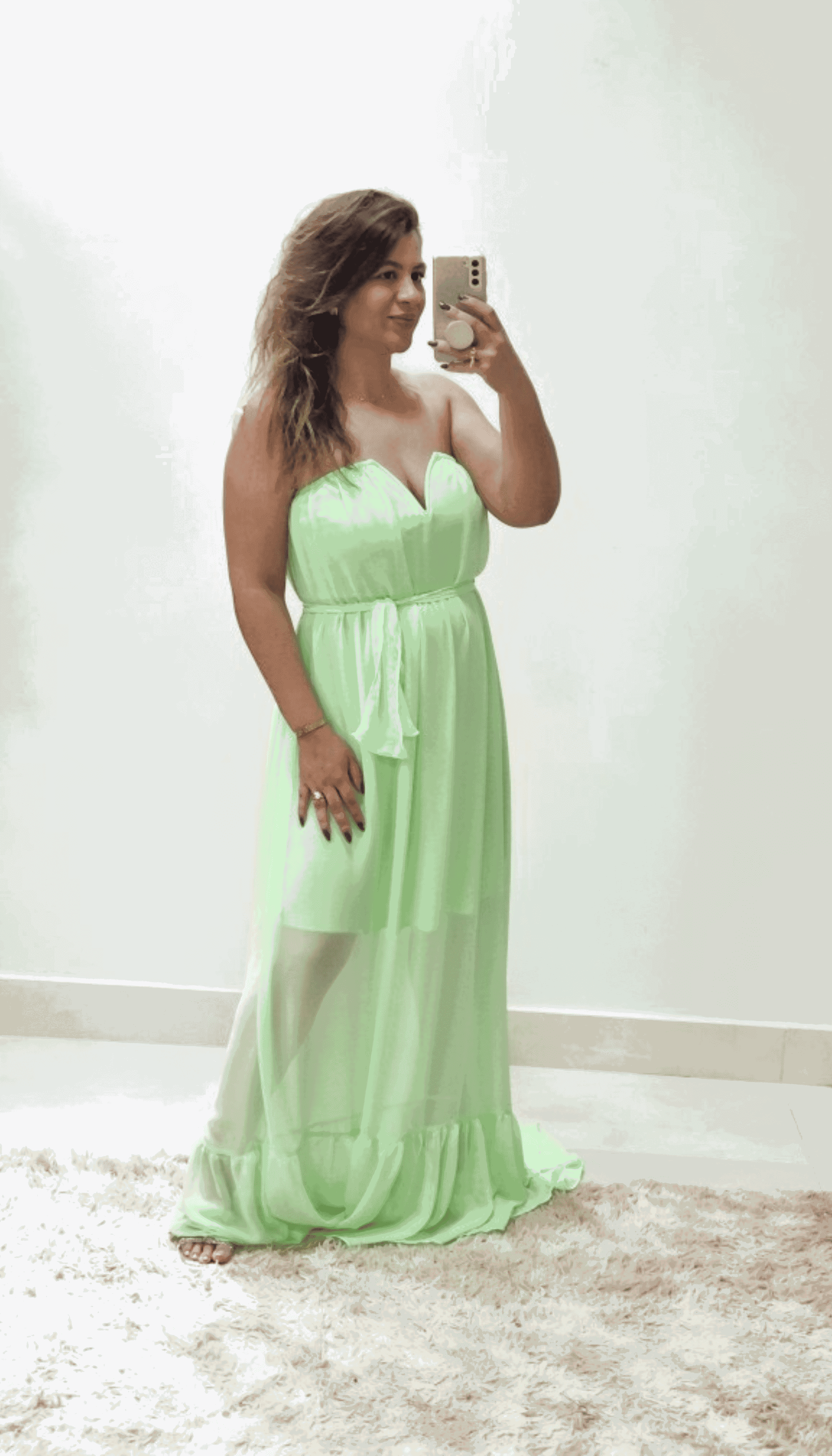 Vestido Miami Verde Neón - THASSIA GABRIELA