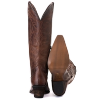 Bota Feminina Texana Tucson - Couro Euro Texas Wisky - Solado P51 Rústico Café