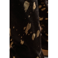 Bota Feminina Texana Tucson - Couro Pelo Vaca Preta -Solado P52 Rústico Natural