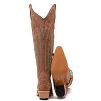 Bota Feminina Texana Tucson - Couro Tucson Caramelo -Solado P52 Rústico Natural