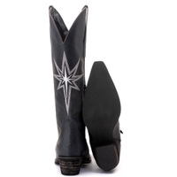 Bota Feminina Texana Tucson - Couro Tucson Roxo - Solado P52 Rústico Preto