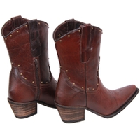 Bota Feminina Tucson - Couro Atlanta Castanho - Solado P51 Rústico Café